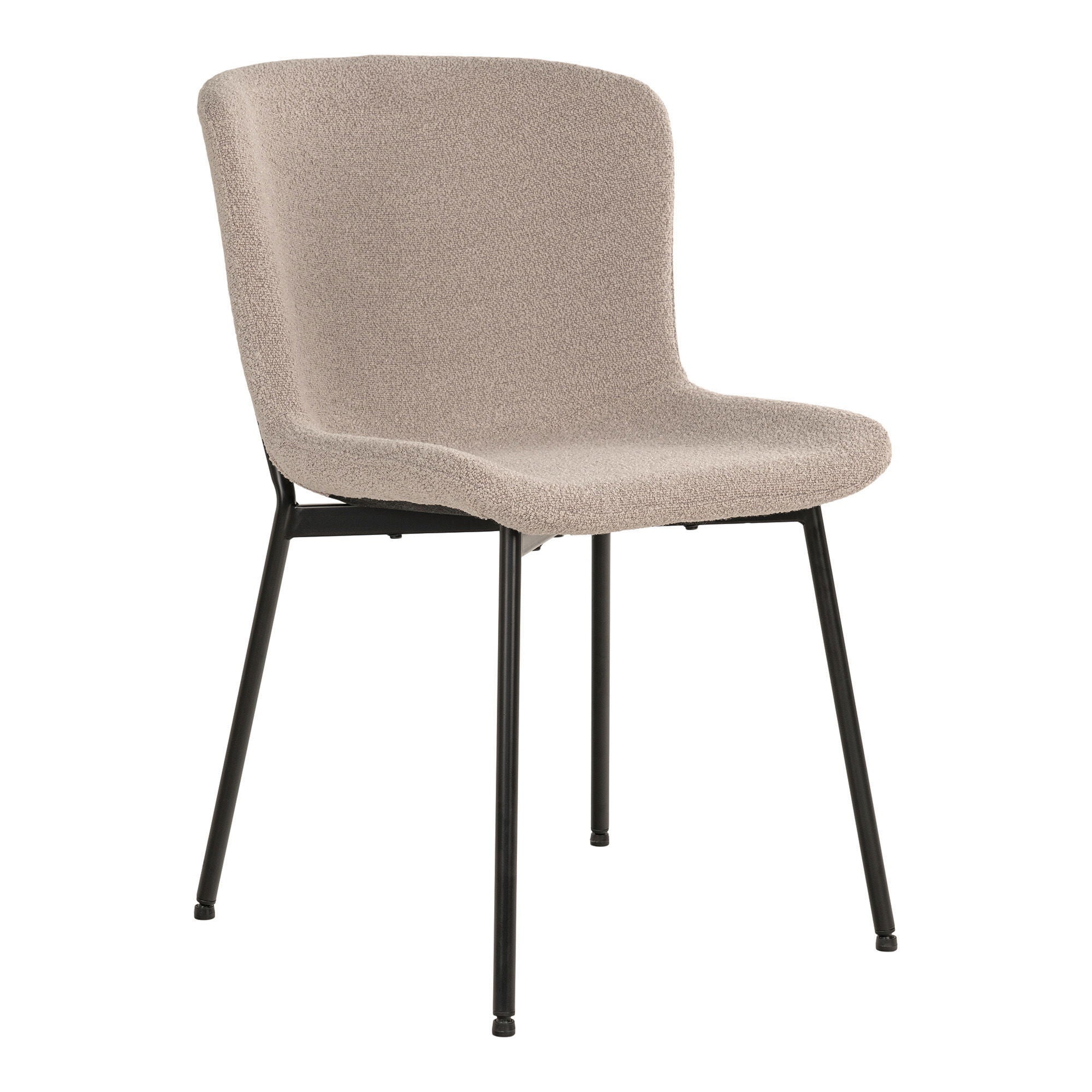 Maceda Esszimmerstuhl 2er Set – Bouclé-Stuhl, 59 × 48 × 83 cm - Set aus 2 Stühlen