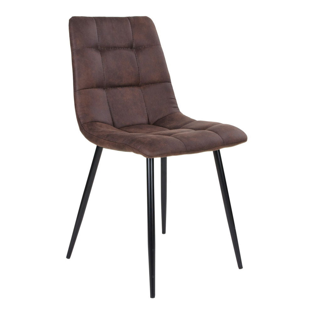 Middelfart Esszimmerstuhl 2er Set – Stoffstuhl mit Bezug und pulverbeschichteten Beinen, 44×55×86 cm