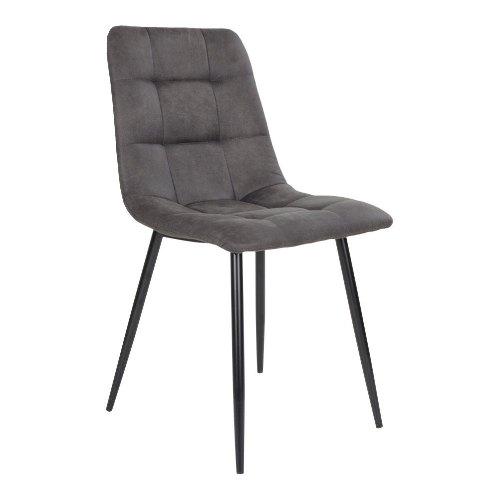 Middelfart Esszimmerstuhl 2er Set – Stoffstuhl mit Bezug und pulverbeschichteten Beinen, 44×55×86 cm