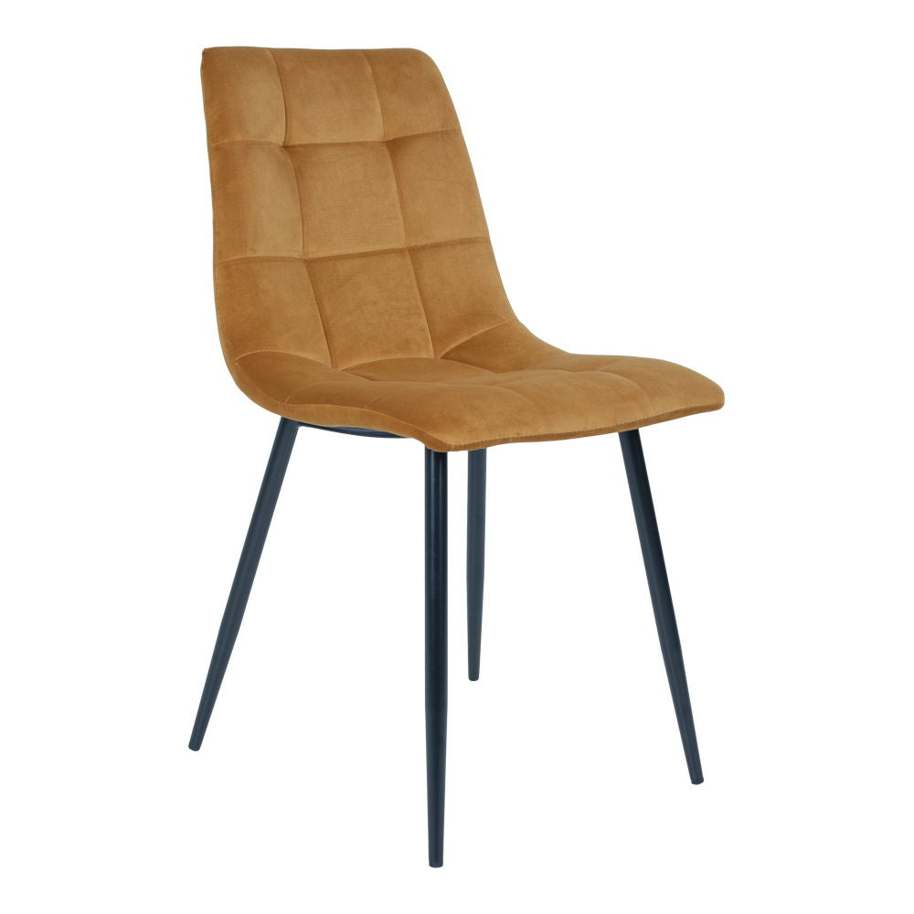 Middelfart Esszimmerstuhl 2er Set – Stoffstuhl mit Bezug und pulverbeschichteten Beinen, 44×55×86 cm