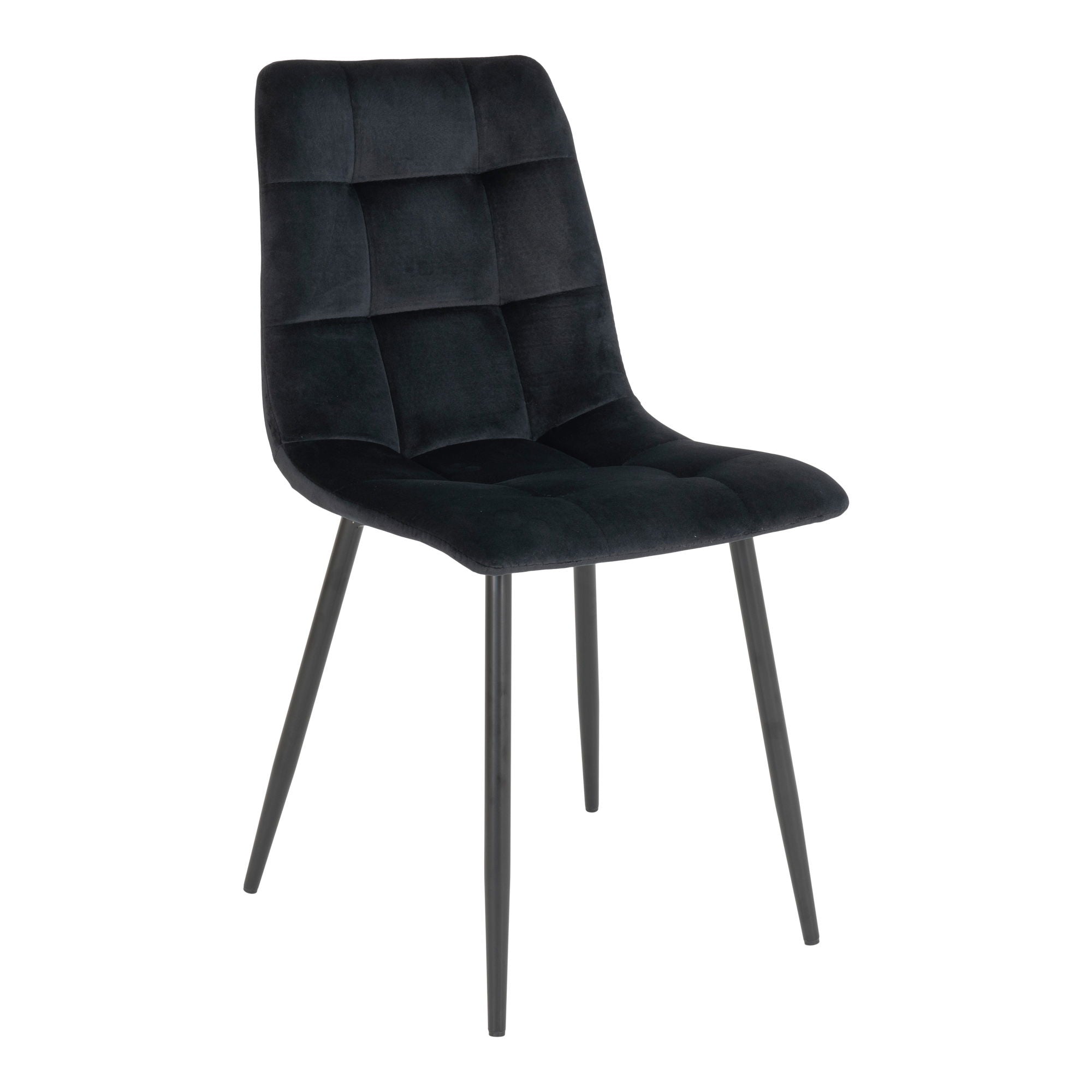 Middelfart Esszimmerstuhl 2er Set – Stoffstuhl mit Bezug und pulverbeschichteten Beinen, 44×55×86 cm