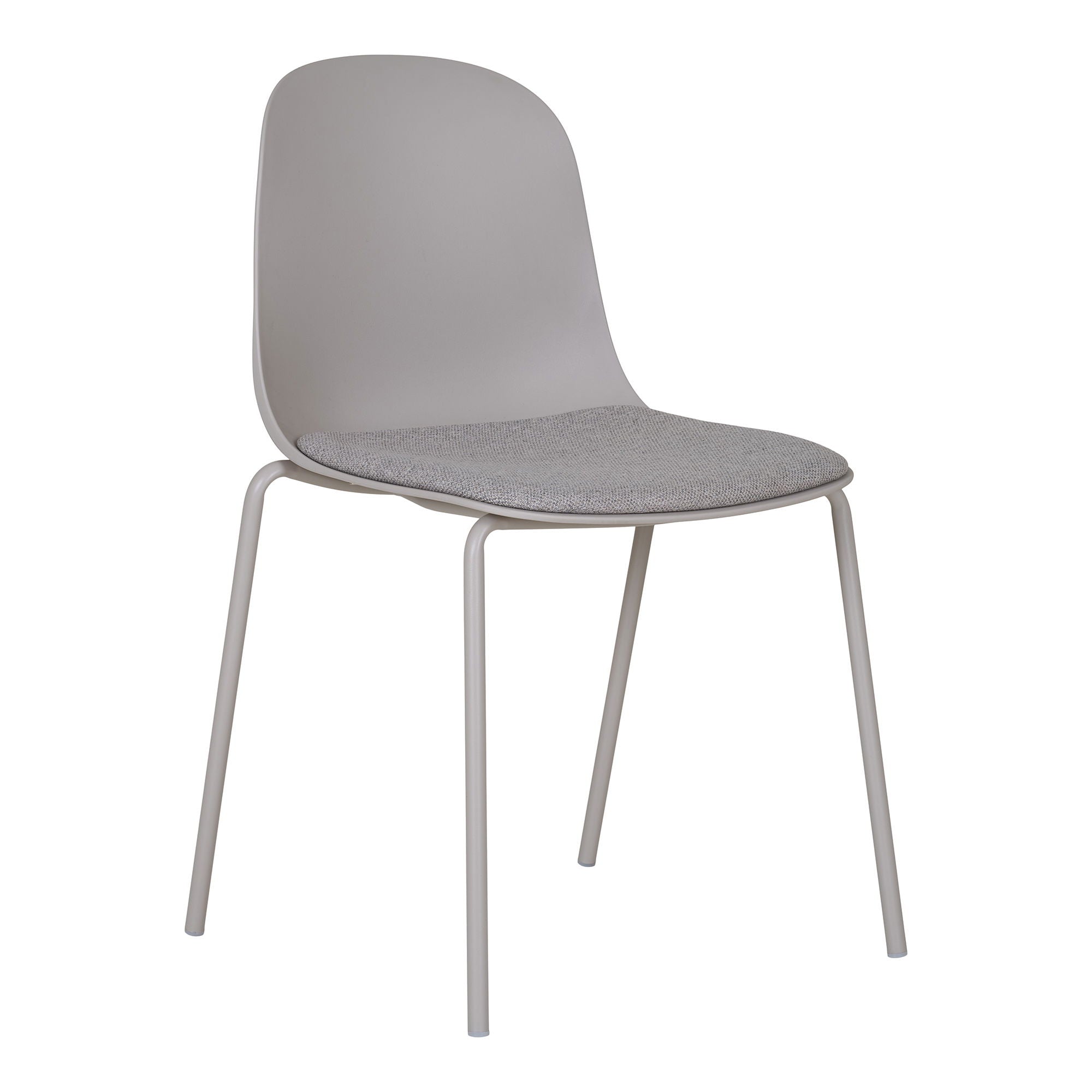 Madalena Esszimmerstuhl, 2er Set – moderner Stuhl mit Kunststoffschale, 53x50x85 cm