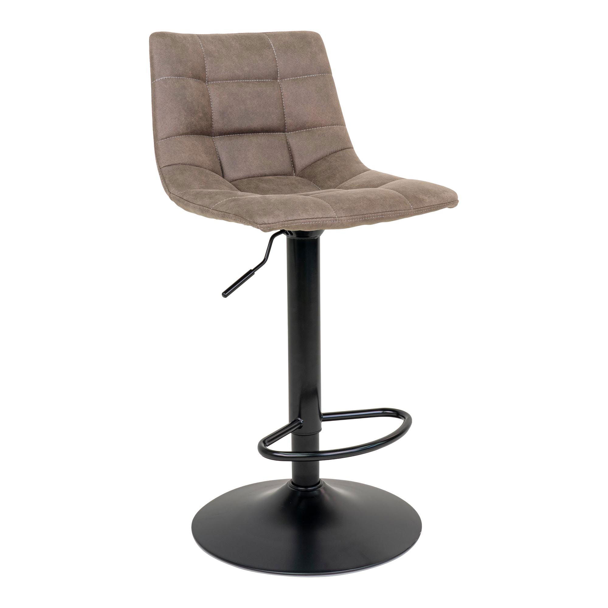 Middelfart Barhocker 2er Set – mit Samtbezug, höhenverstellbar, 45x43x88–108 cm