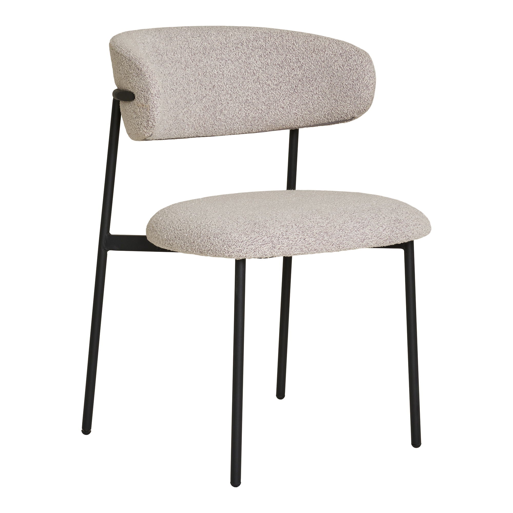 Mira Esszimmerstuhl 2er Set – Bouclé-Stuhl, 55×59×79,5 cm