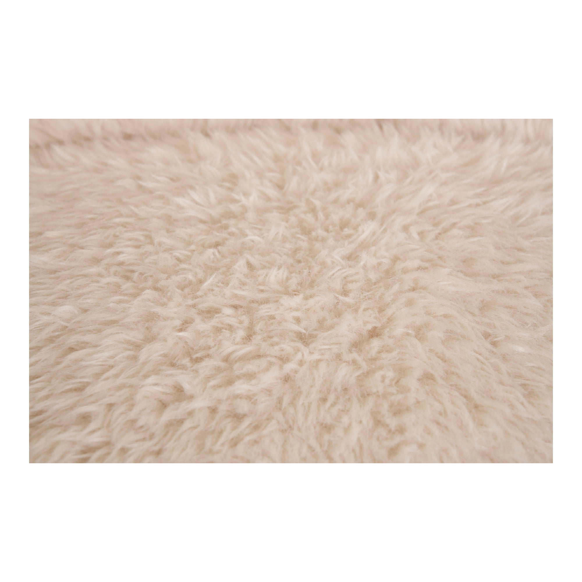 Setubal – Loungesessel aus Kunstfell, off-white, 87×88×75 cm