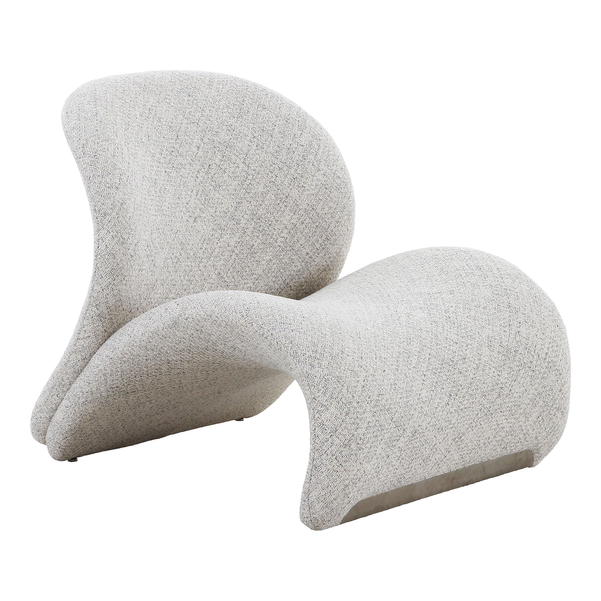 Sofia – Loungesessel, meliert, skulpturales Design, 76 × 84 × 72 cm
