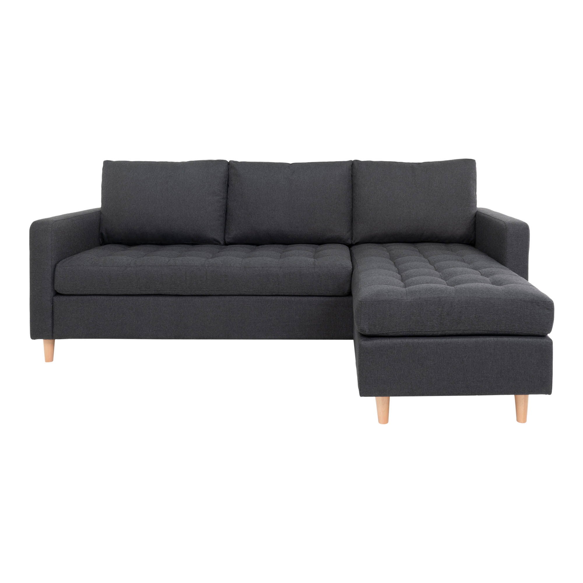 Firenze – Ecksofa mit Naturholzfüßen, 151–83 × 219 × 80 cm