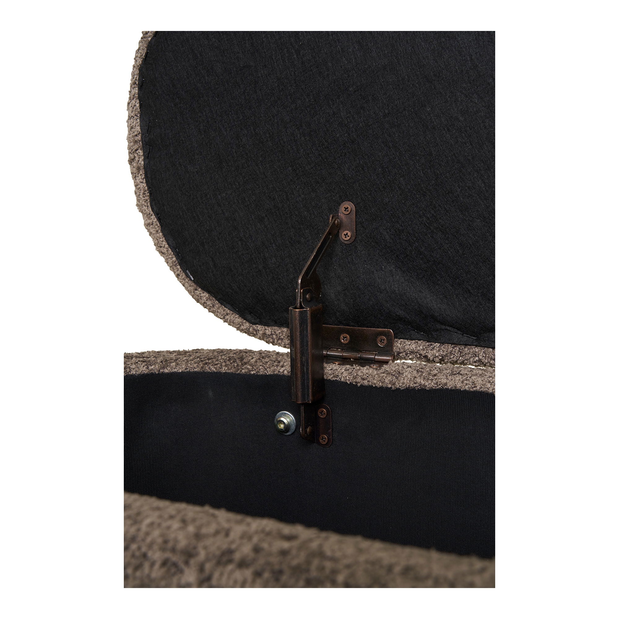 Branca – Sitzbank mit Stauraum, Braun/Natur, 98×41×48 cm