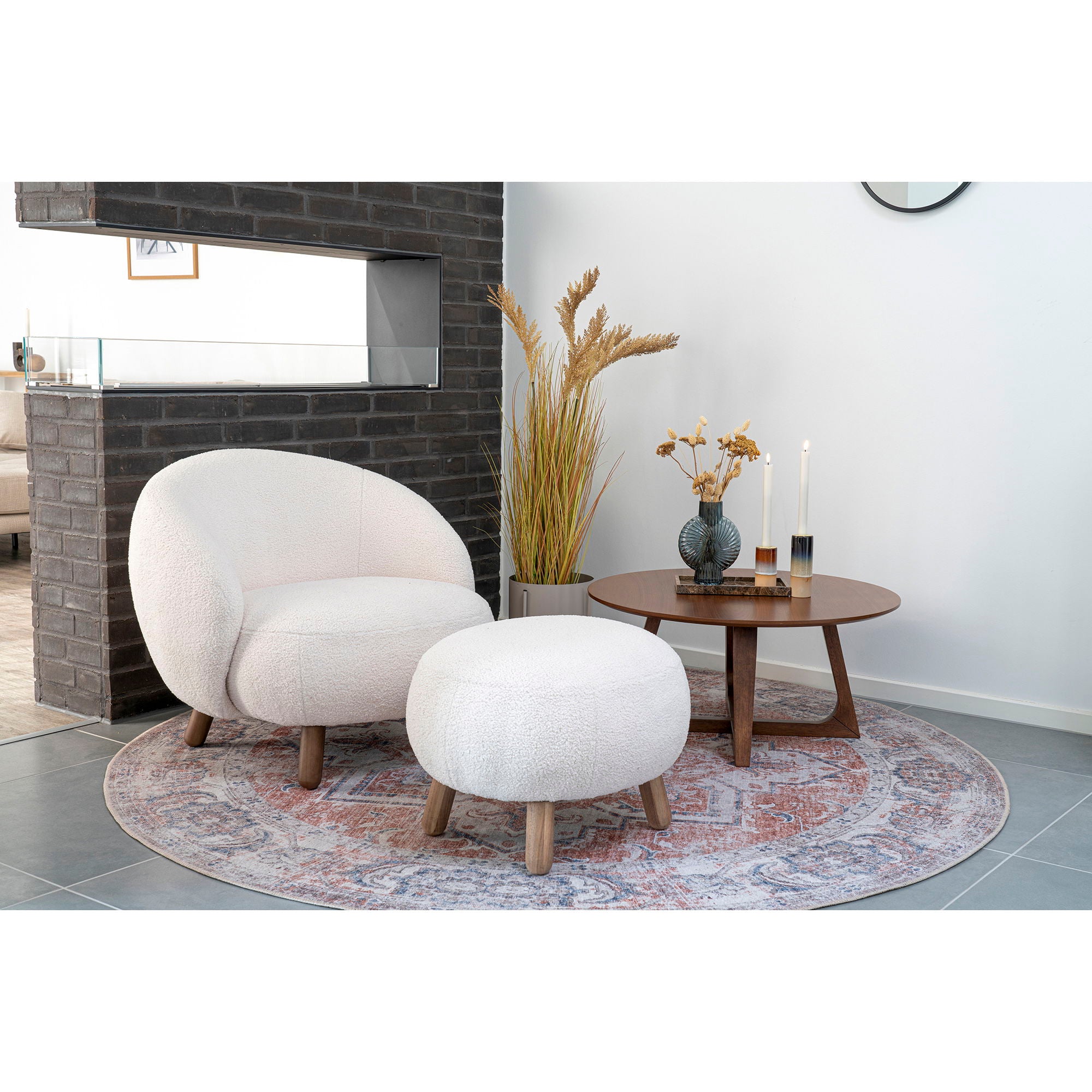Hellerup – Couchtisch, Nussbaumfurnier, Ø75x36 cm
