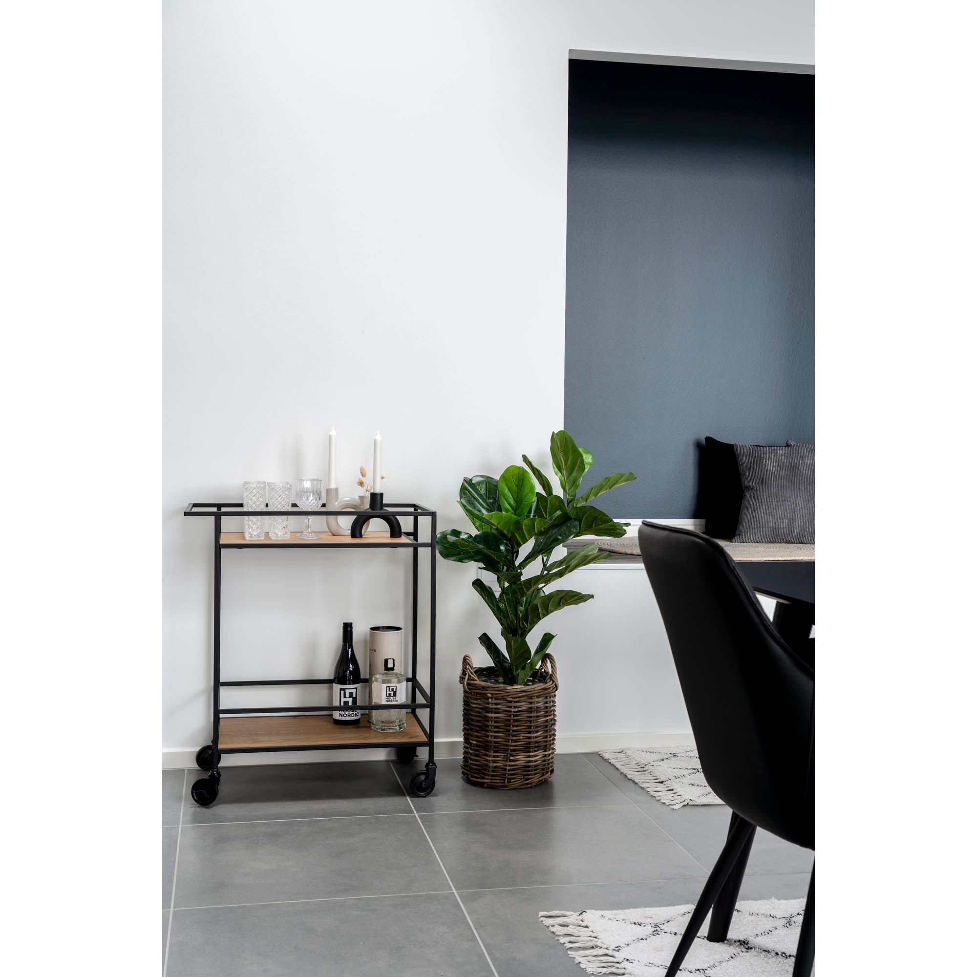 Vita – Servierwagen mit 2 Ablagen, 68×40×79 cm