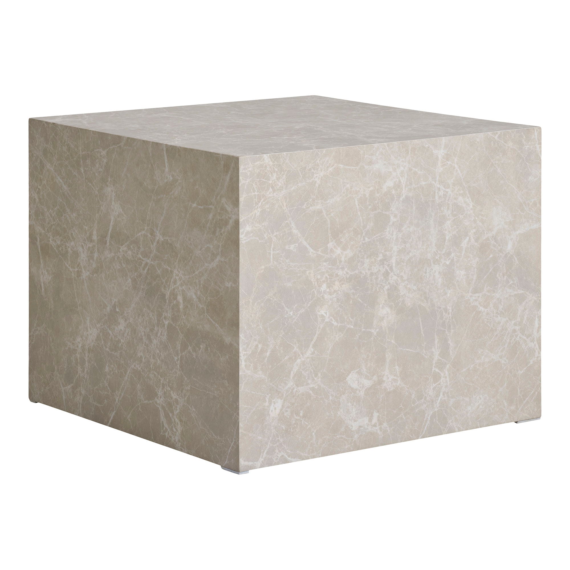 Prague – Couchtisch-Set, Marmoroptik, beige, 2er Set