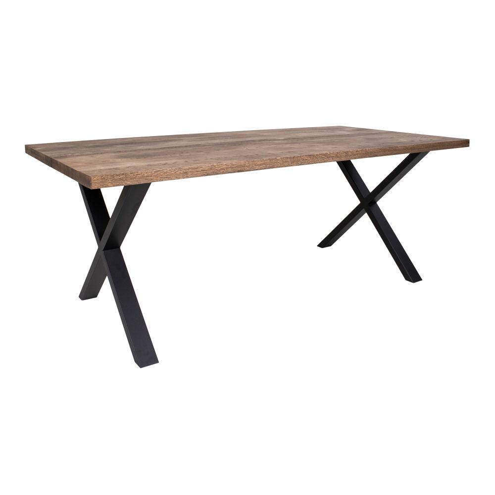 Montpellier – Esstisch, echte Eiche & Stahl, 200 × 95 × 75 cm