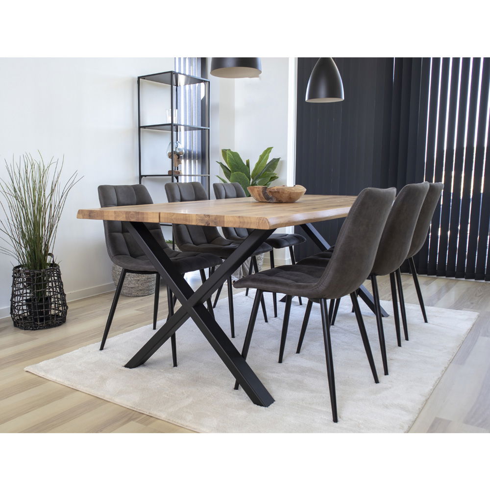 Toulon – Esstisch mit Baumkante, Eiche, 200×95×75 cm