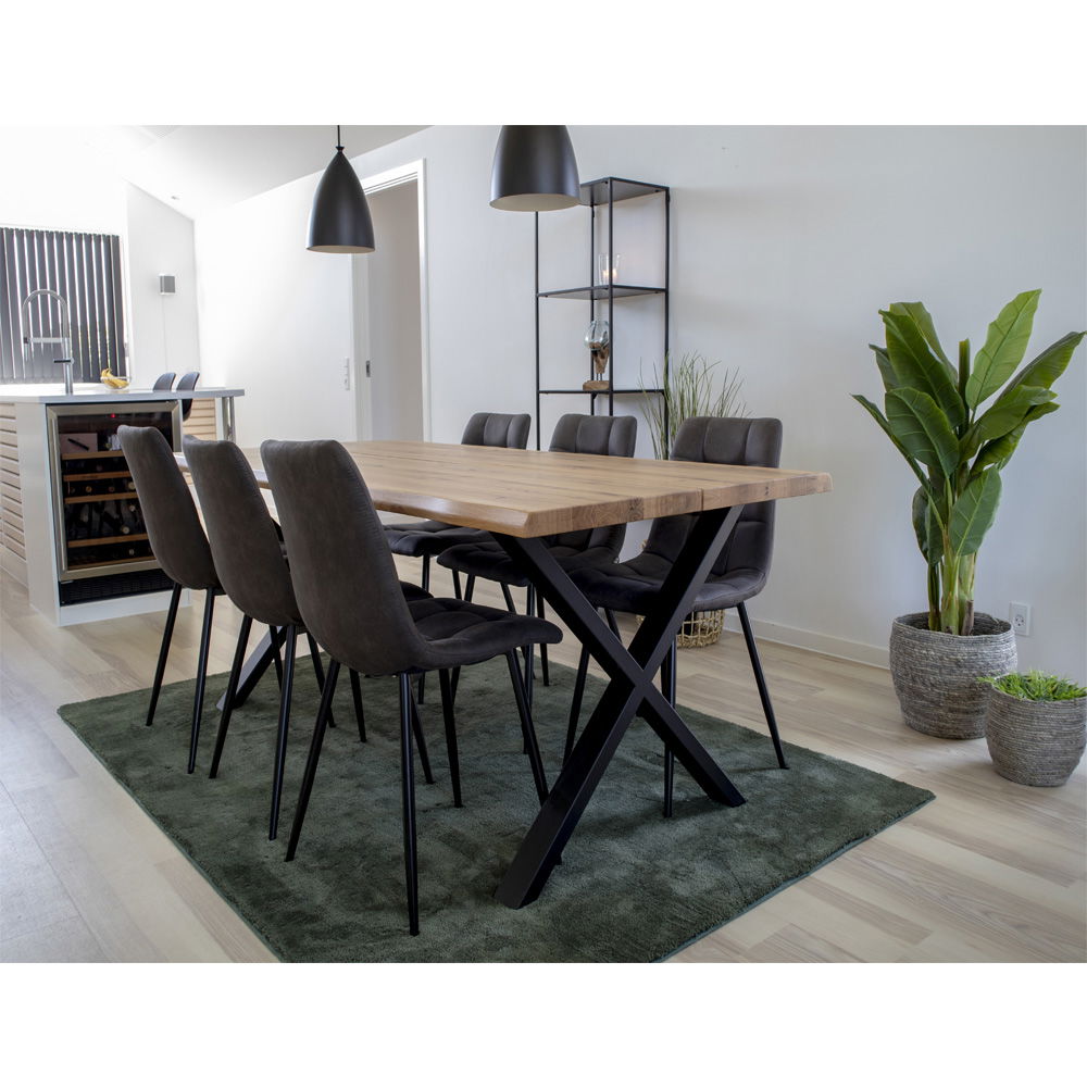 Toulon – Esstisch mit Baumkante, Eiche, 200×95×75 cm