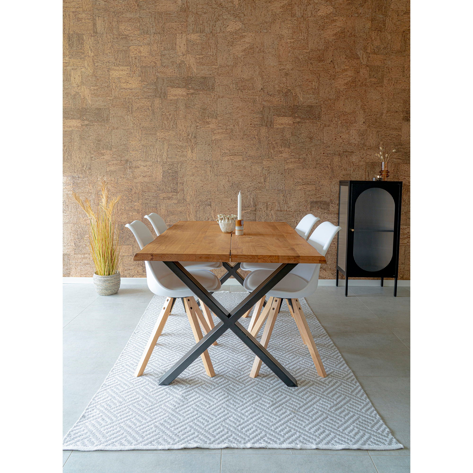 Toulon – Esstisch mit Baumkante, Eiche, 200×95×75 cm