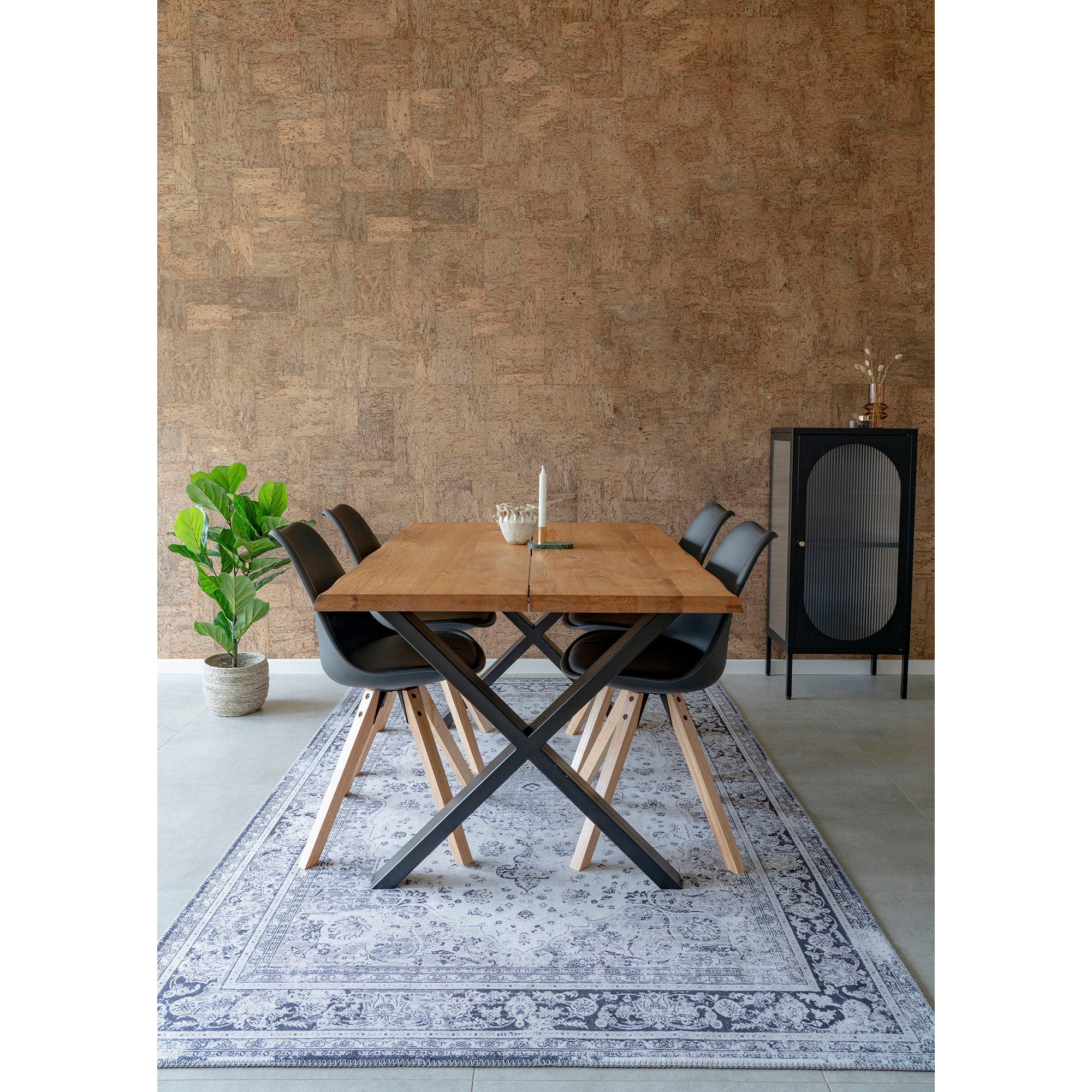 Toulon – Esstisch mit Baumkante, Eiche, 200×95×75 cm