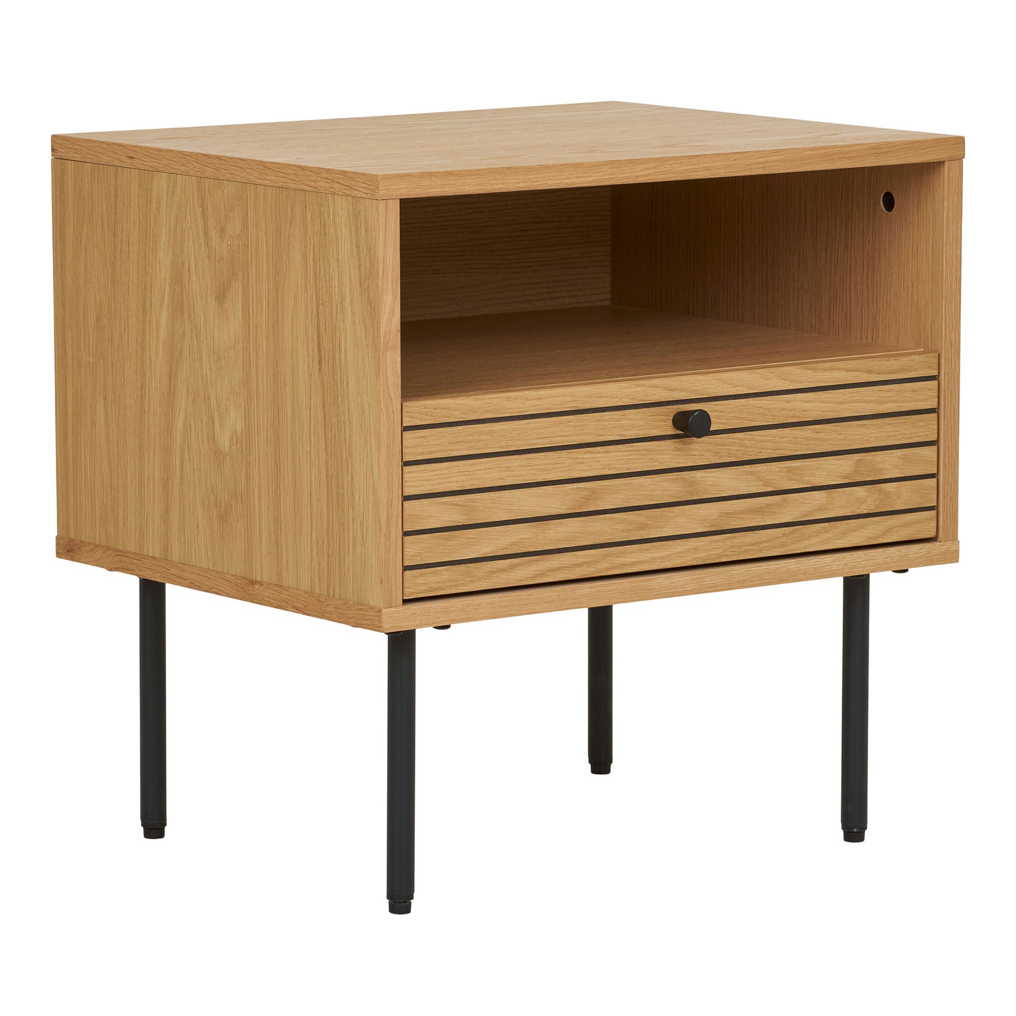 Kyoto – Beistelltisch, Eiche furniert, 50×40×50 cm
