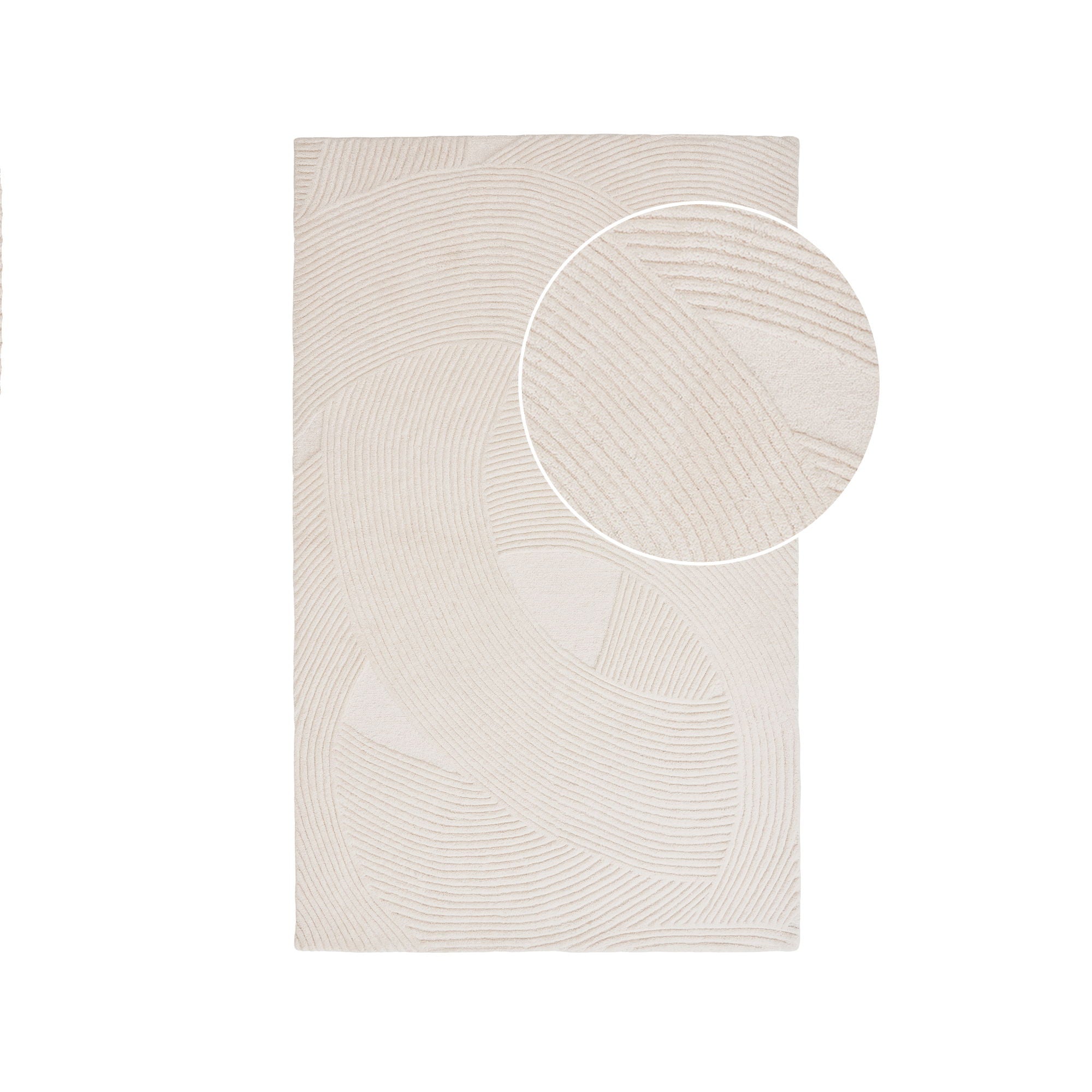 Pune – Teppich aus Wolle, handgetuftet, Beige