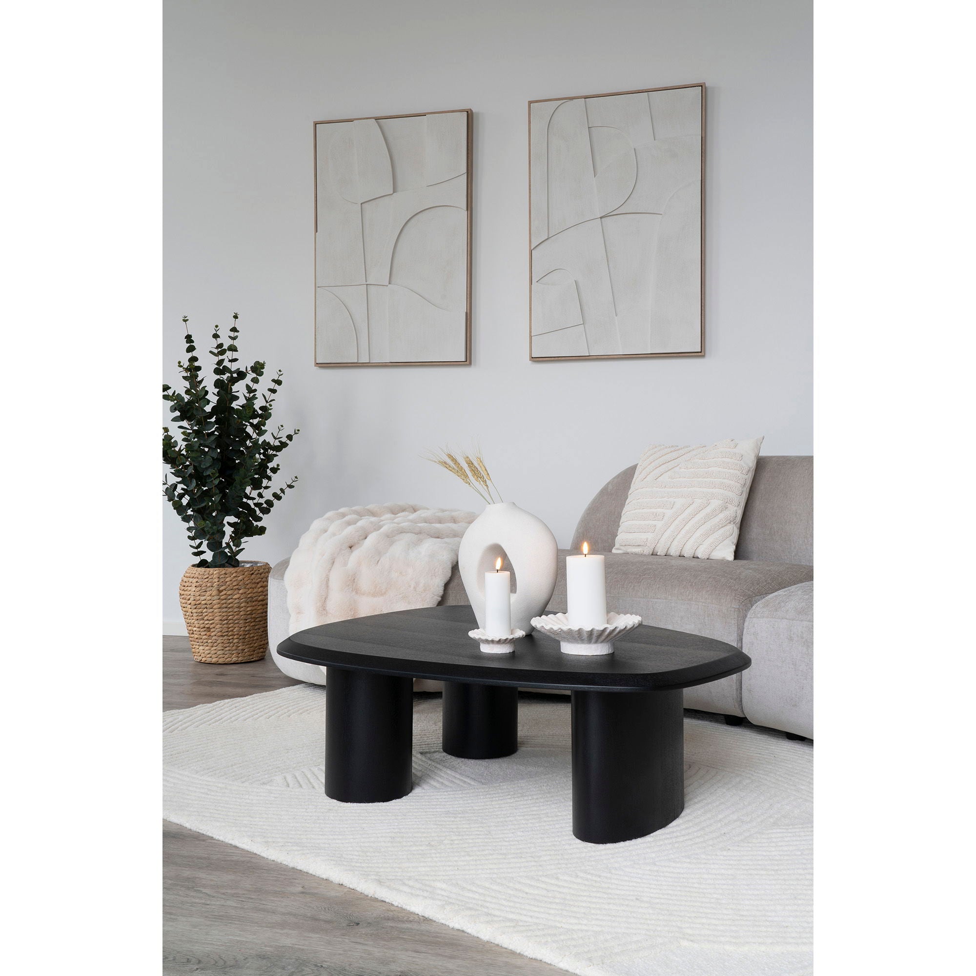 Pune – Teppich aus Wolle, handgetuftet, Beige