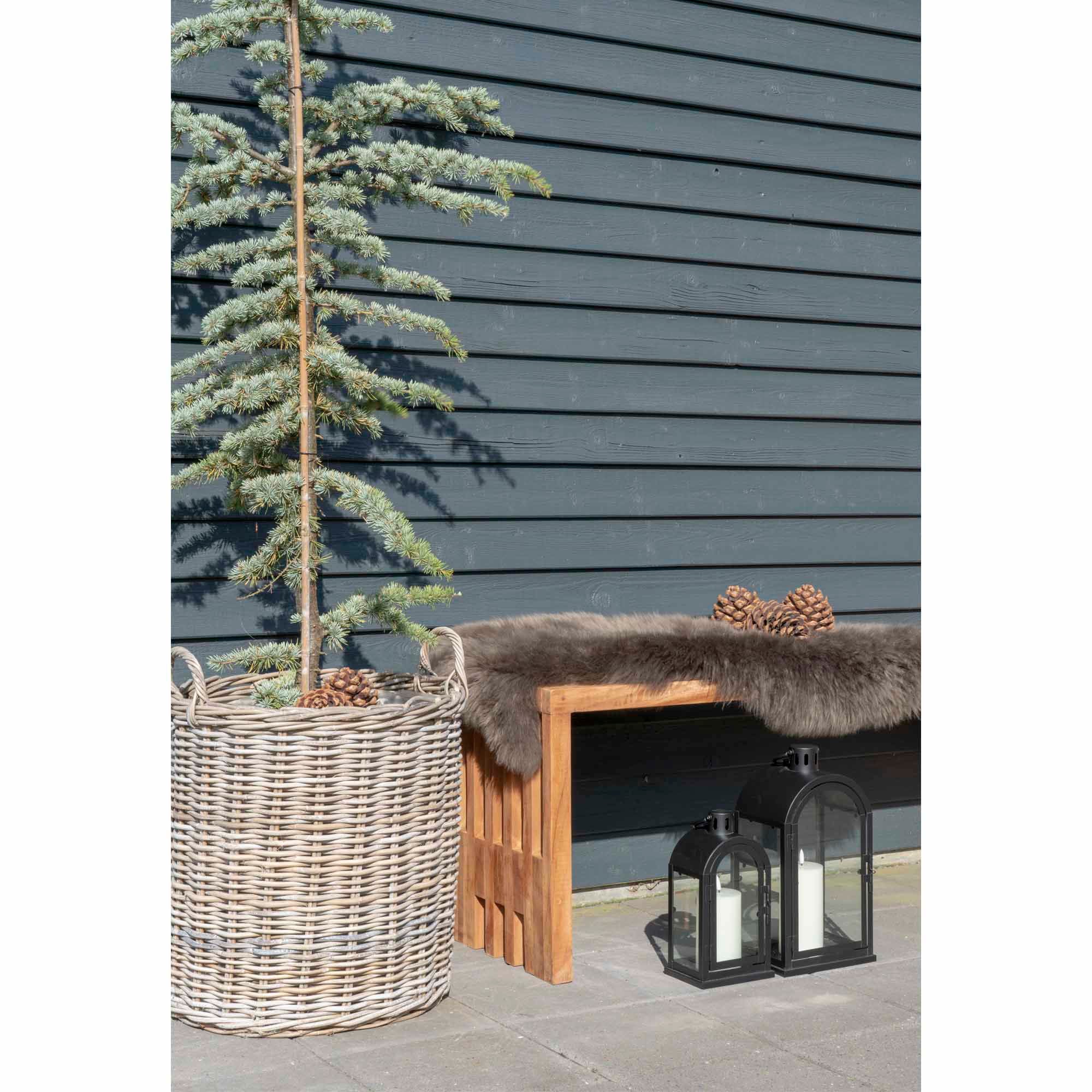 Indo – Körbe aus Kubu Rattan, natur, Set aus 2