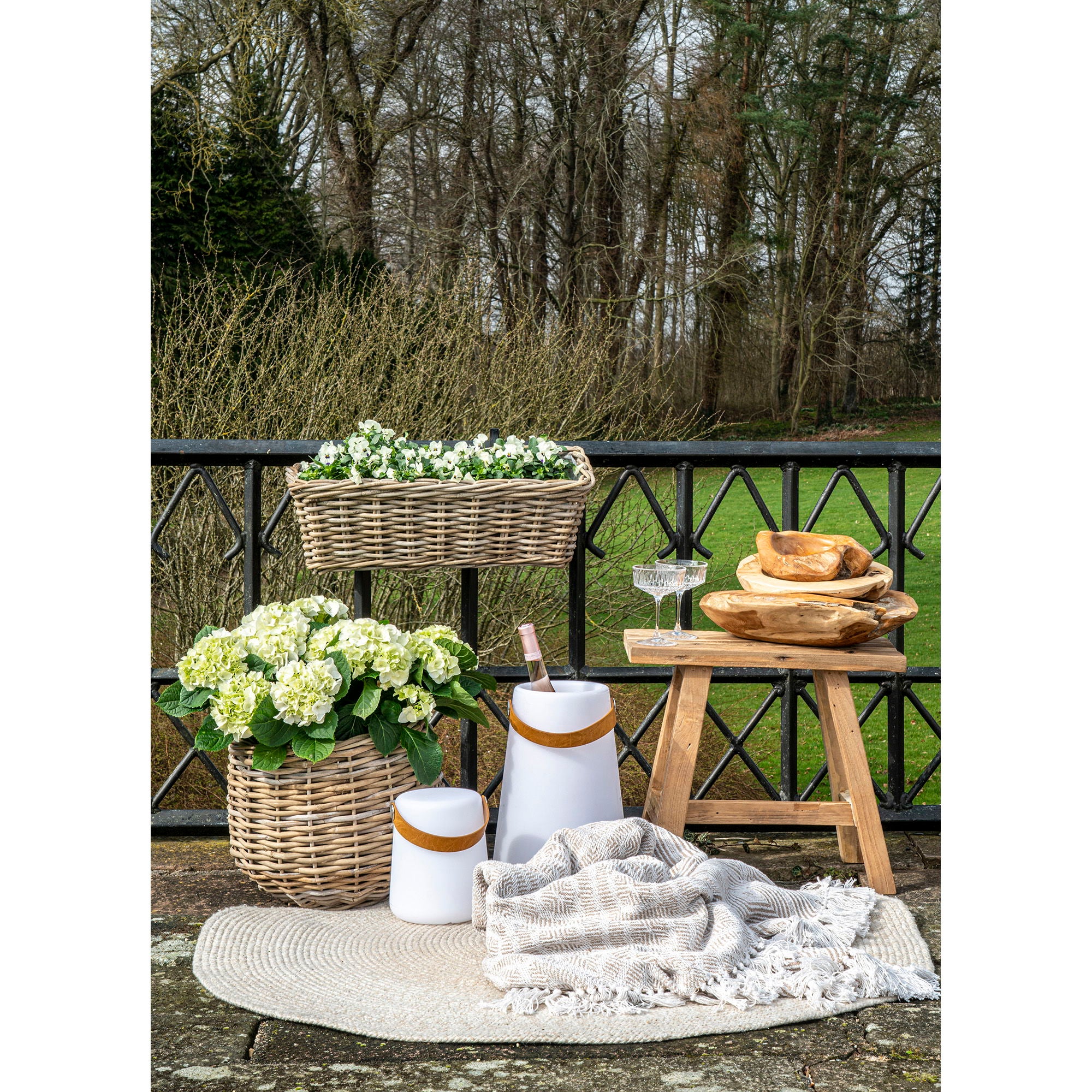 Pulo – Rattankörbe aus Kubu Rattan, natur, 2er-Set