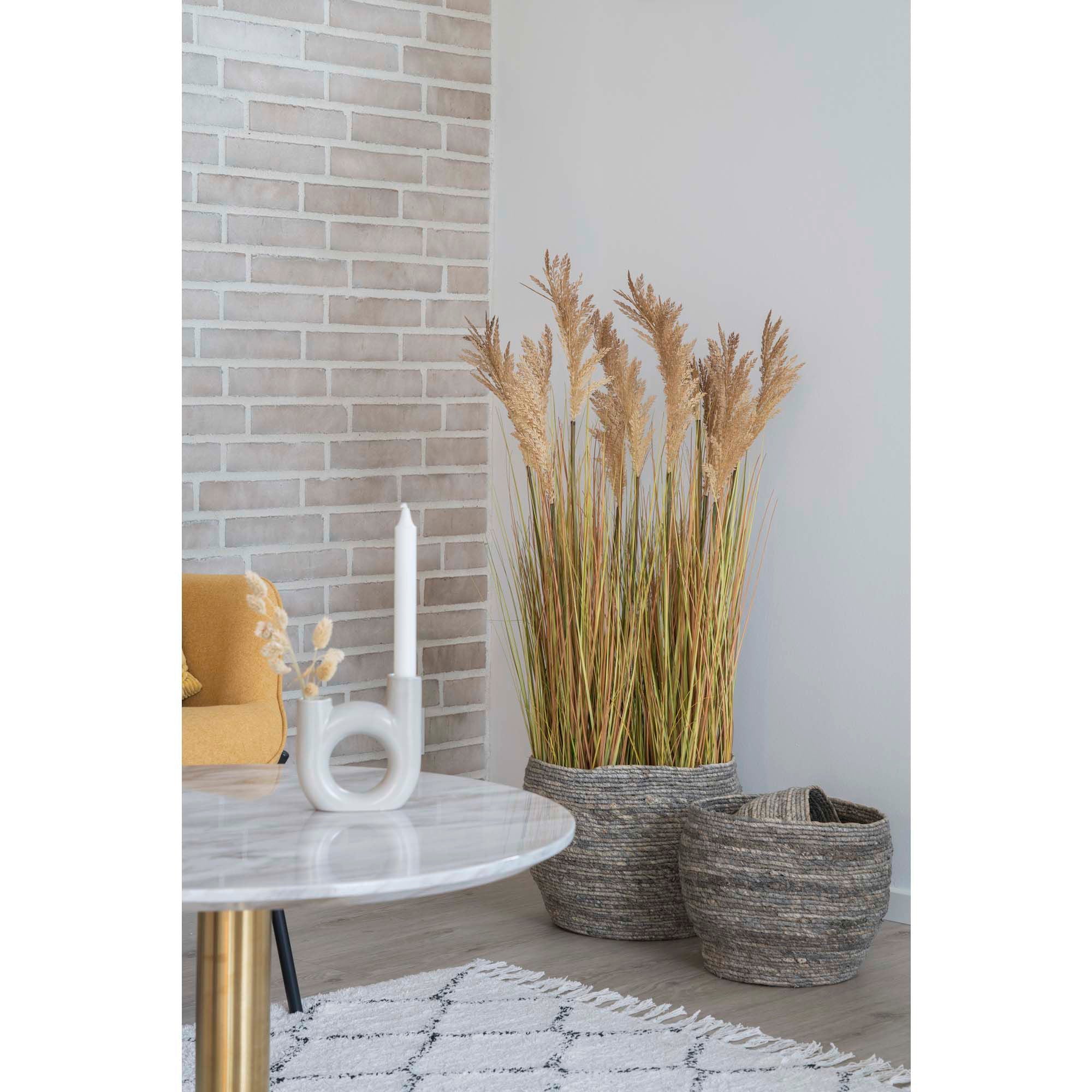 Tivoli – Aufbewahrungskörbe aus Maisblatt, grau, 3er-Set