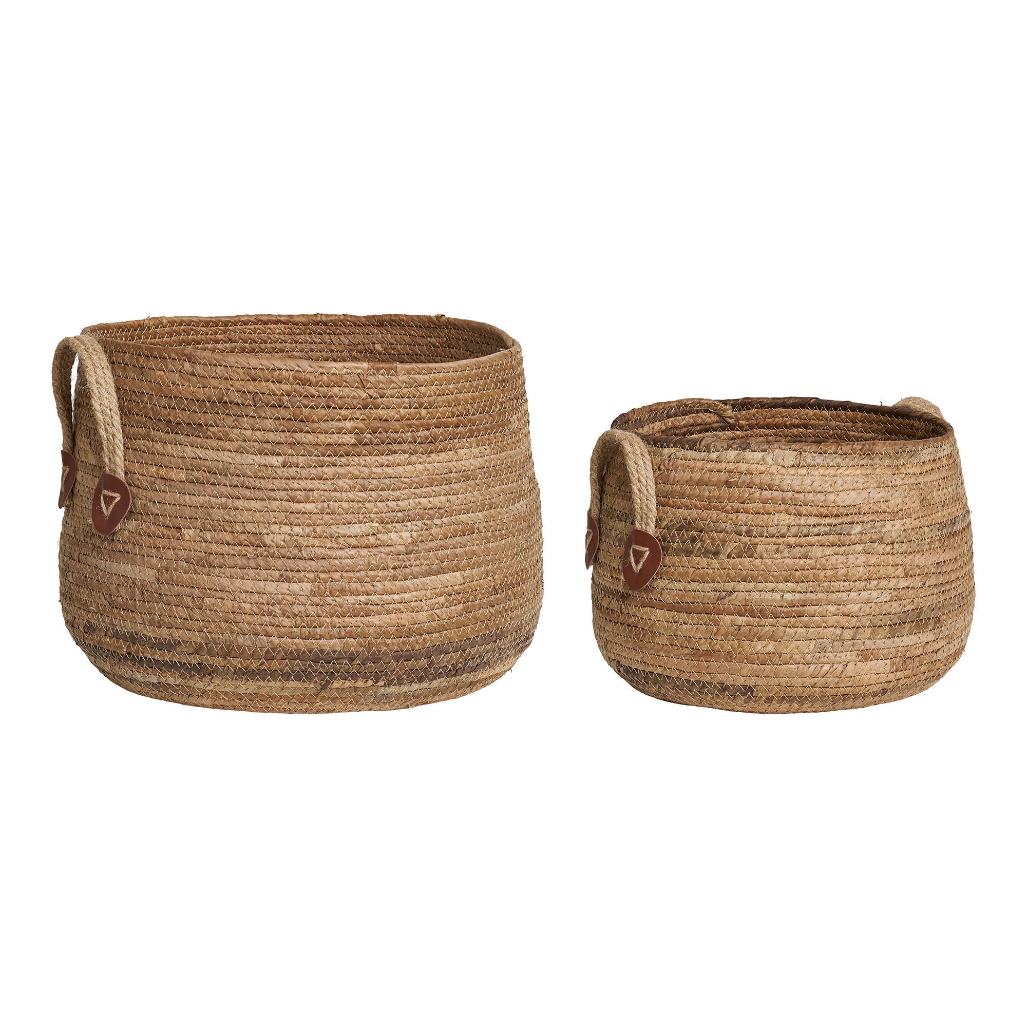 Aosta – Aufbewahrungskörbe aus Bananenblatt, natur, Set aus 2