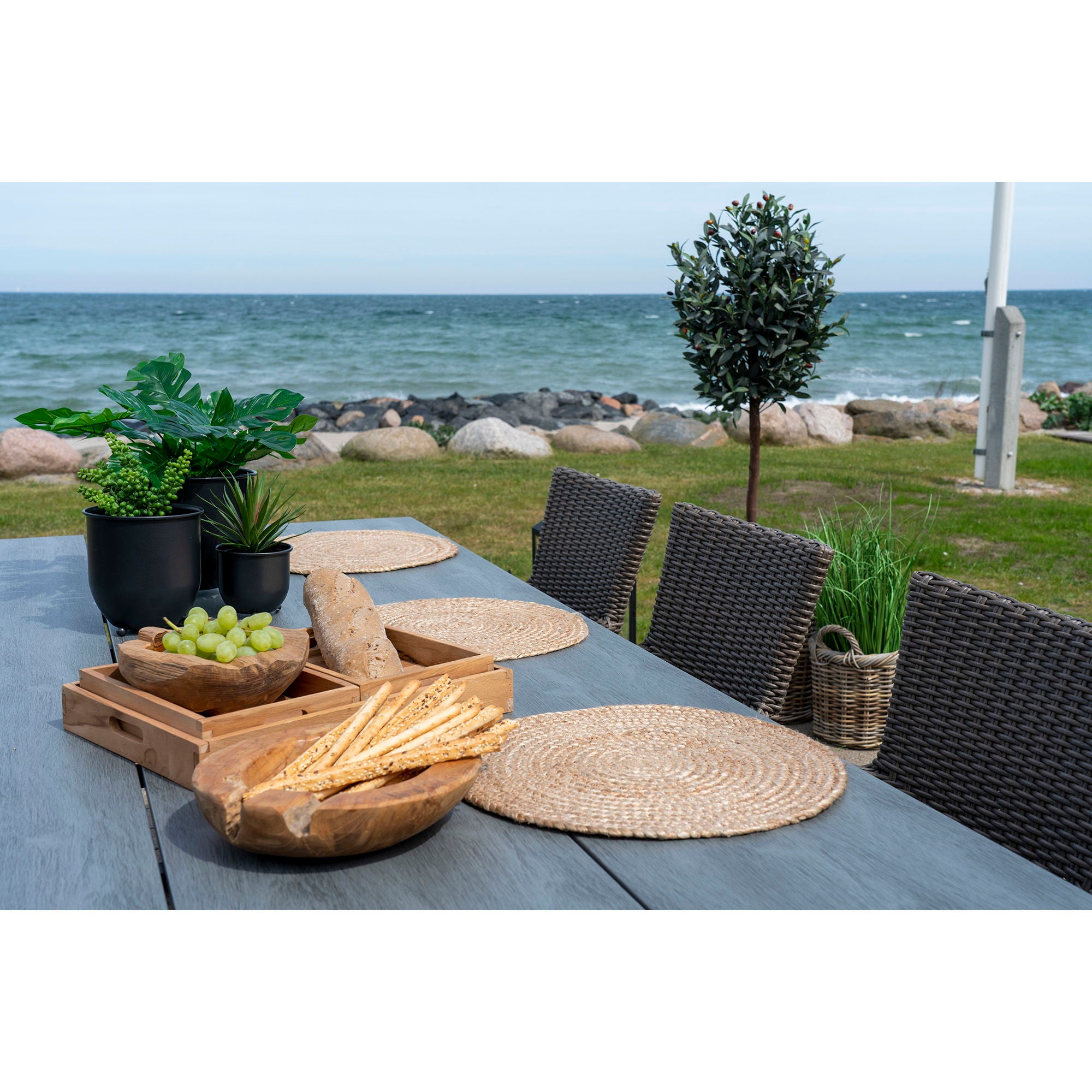 Rio Schale – Schale aus Teakholz, natur, ø30×10 cm
