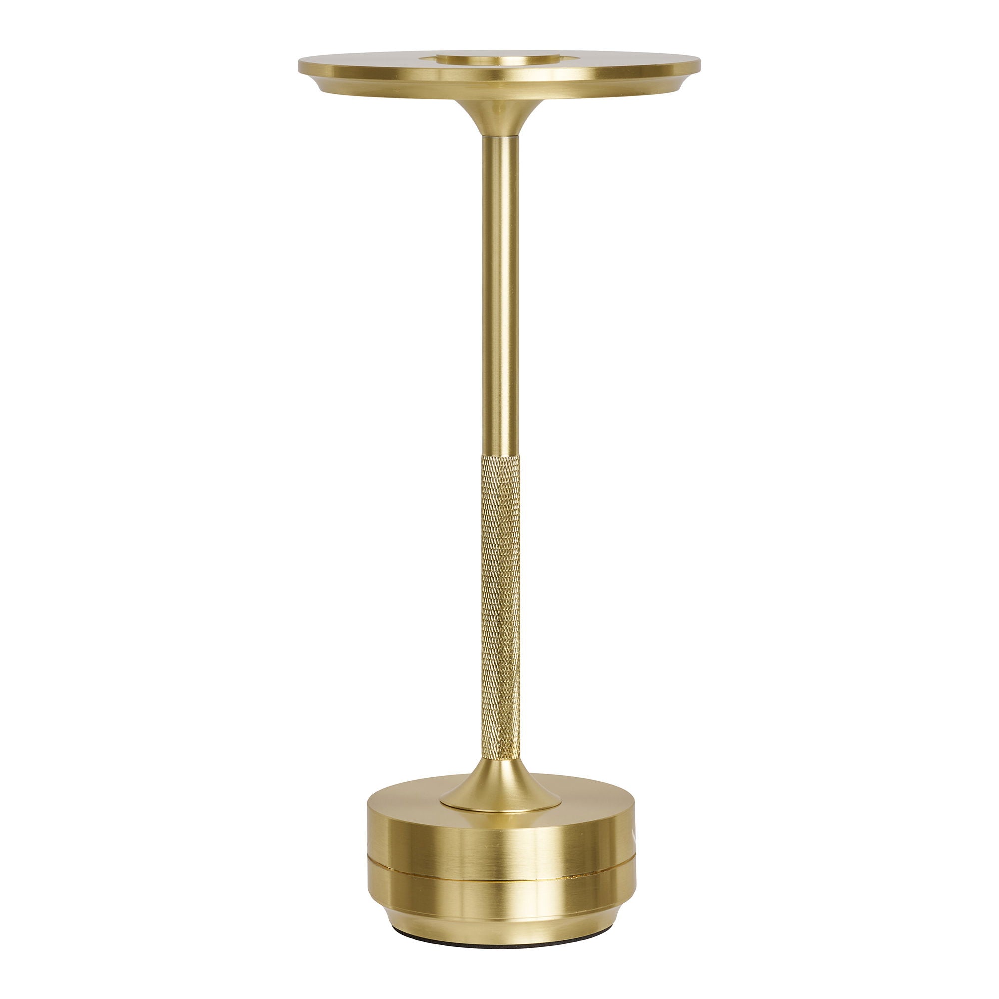 Lyneham LED Tischlampe – Aluminium, kabellos & dimmbar, Ø13×28,5 cm