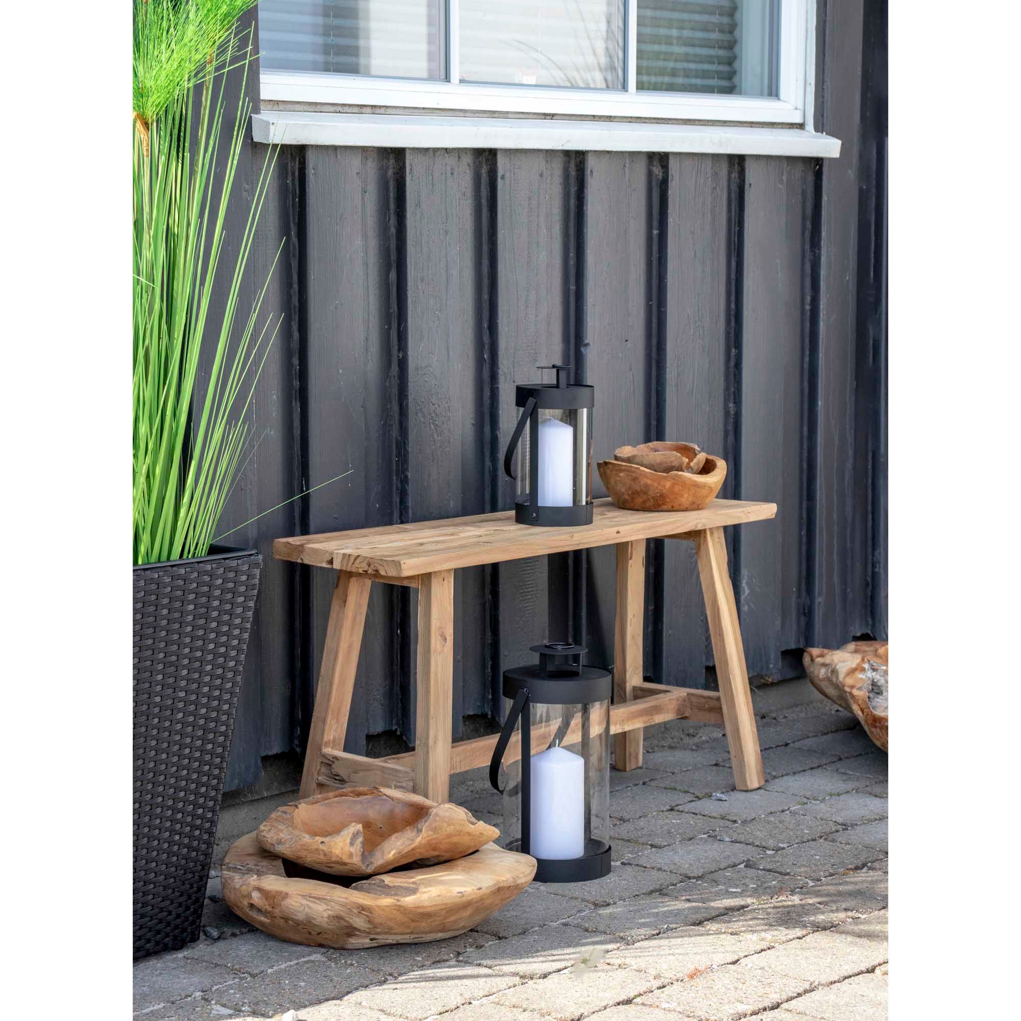Bondi Laternen – 2er-Set, Stahl & Glas, schwarz