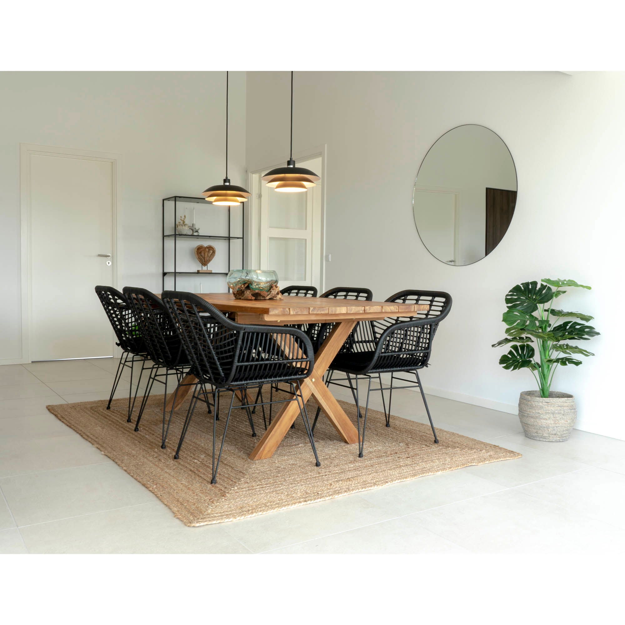 Trieste Esszimmerstuhl 2er Set – PP & Stahl, für drinnen & draußen