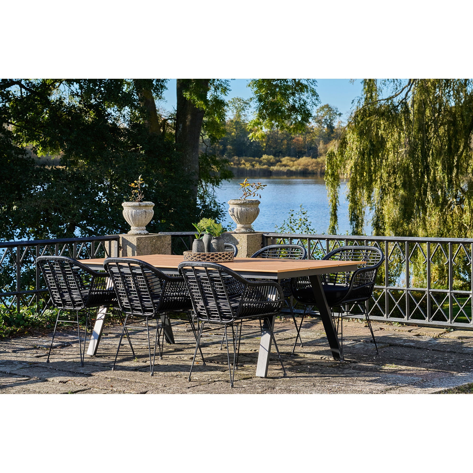 Trieste Esszimmerstuhl 2er Set – PP & Stahl, für drinnen & draußen