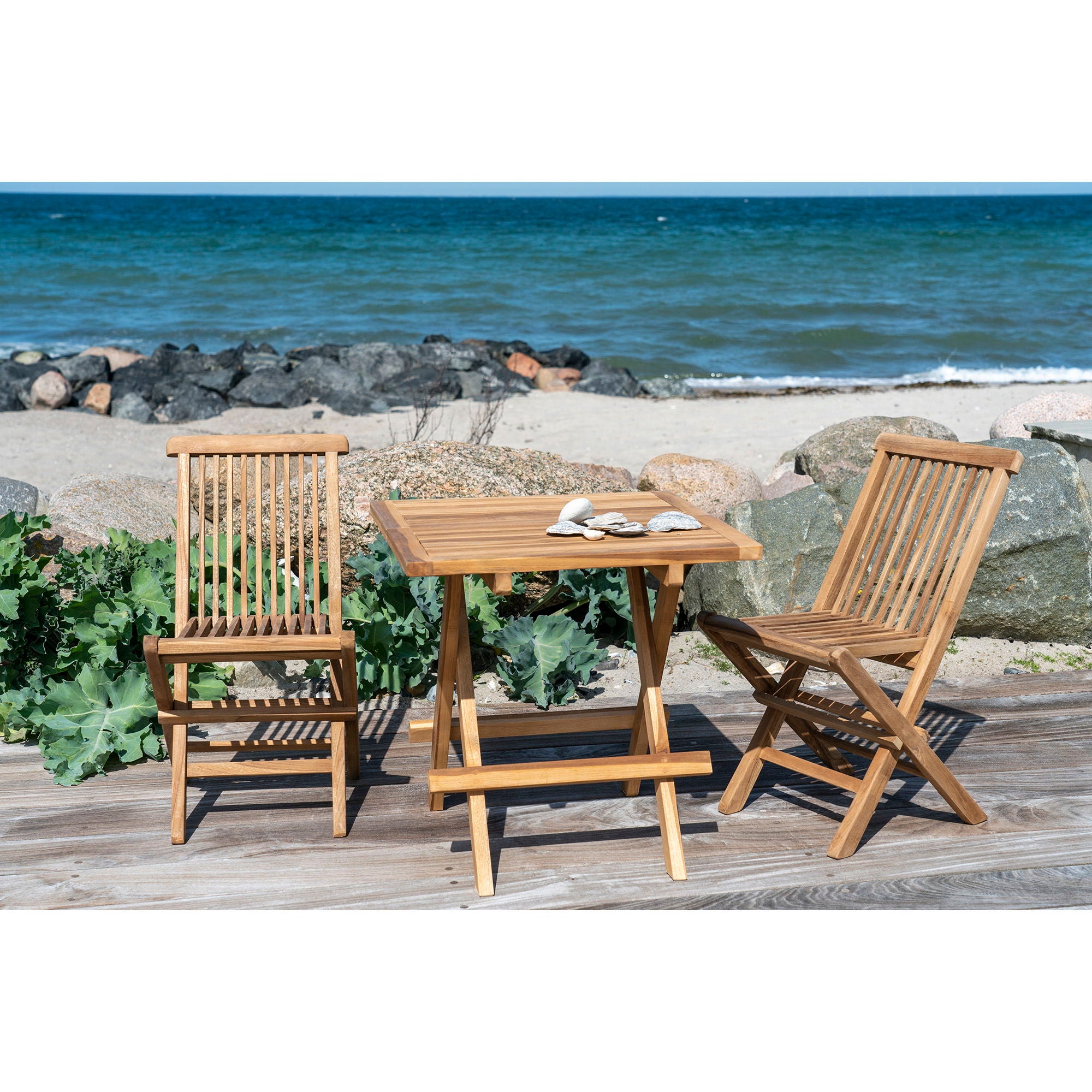 Toledo Kinderstuhl 2er Set – Teak, natur, für Esszimmer & Garten