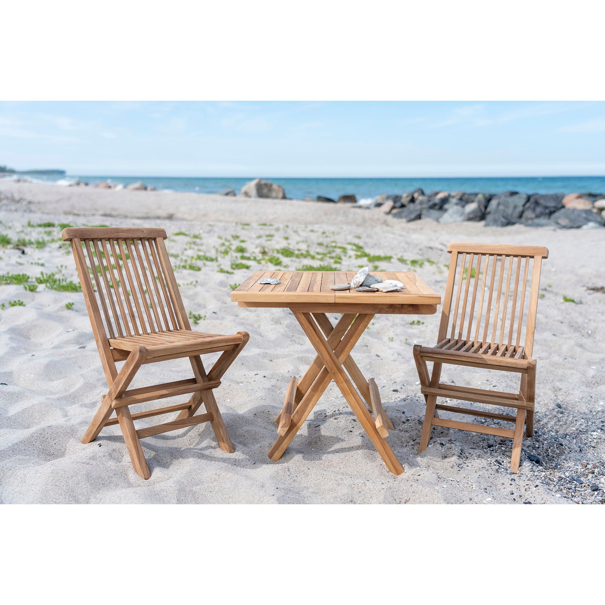 Toledo Kinderstuhl 2er Set – Teak, natur, für Esszimmer & Garten