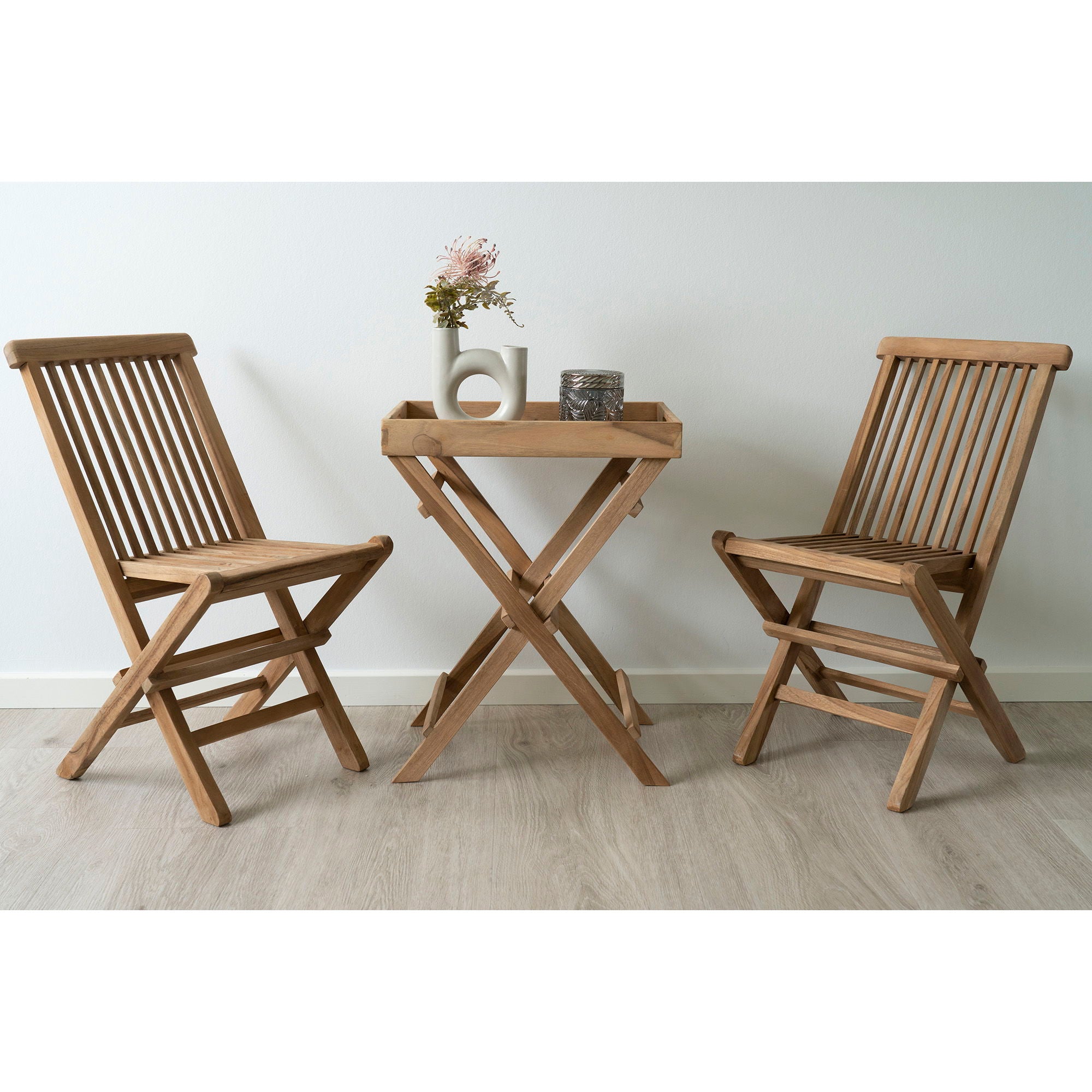Toledo Kinderstuhl 2er Set – Teak, natur, für Esszimmer & Garten