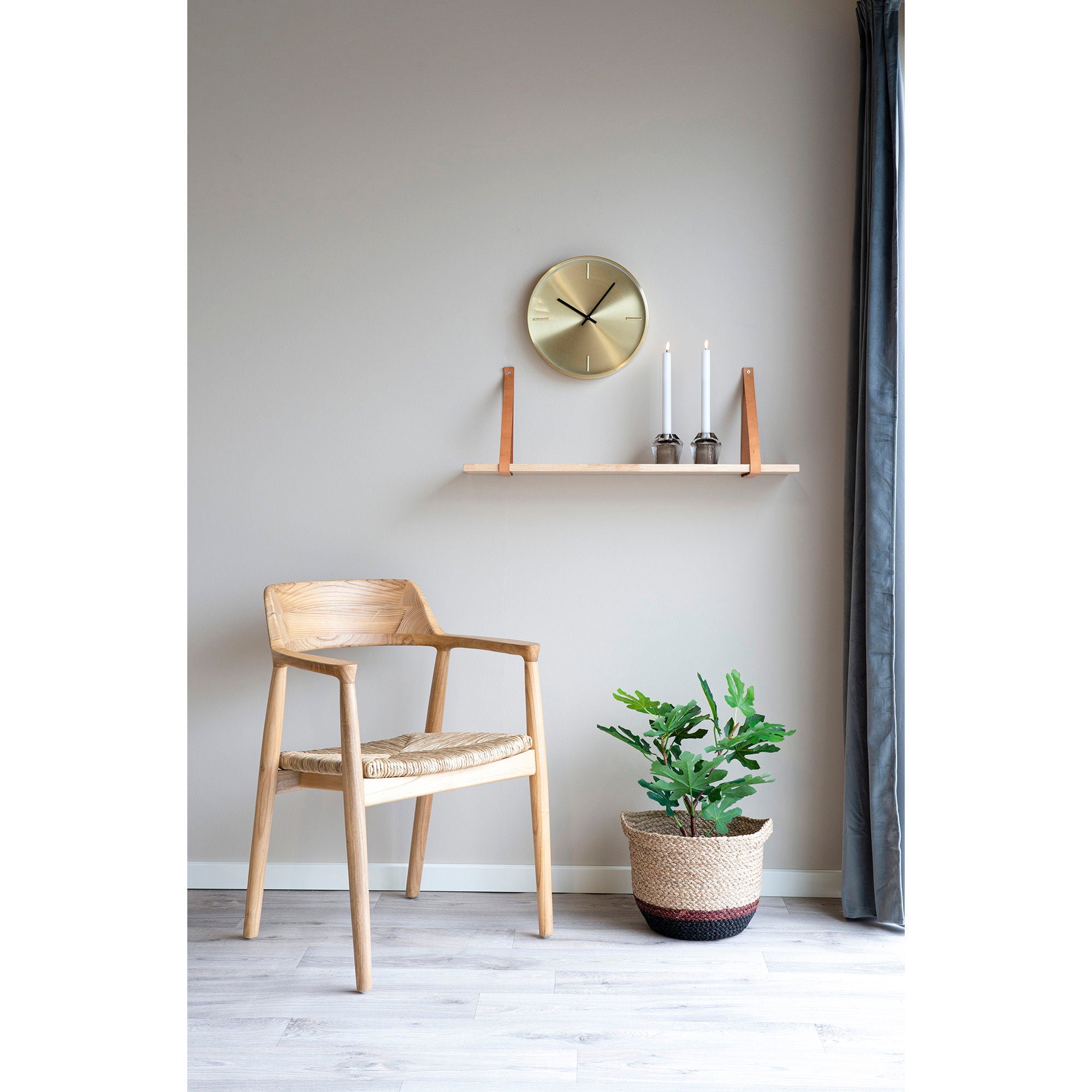 Getafe Stuhl 2er Set – Sungkai Holz & Bananenblatt, natur