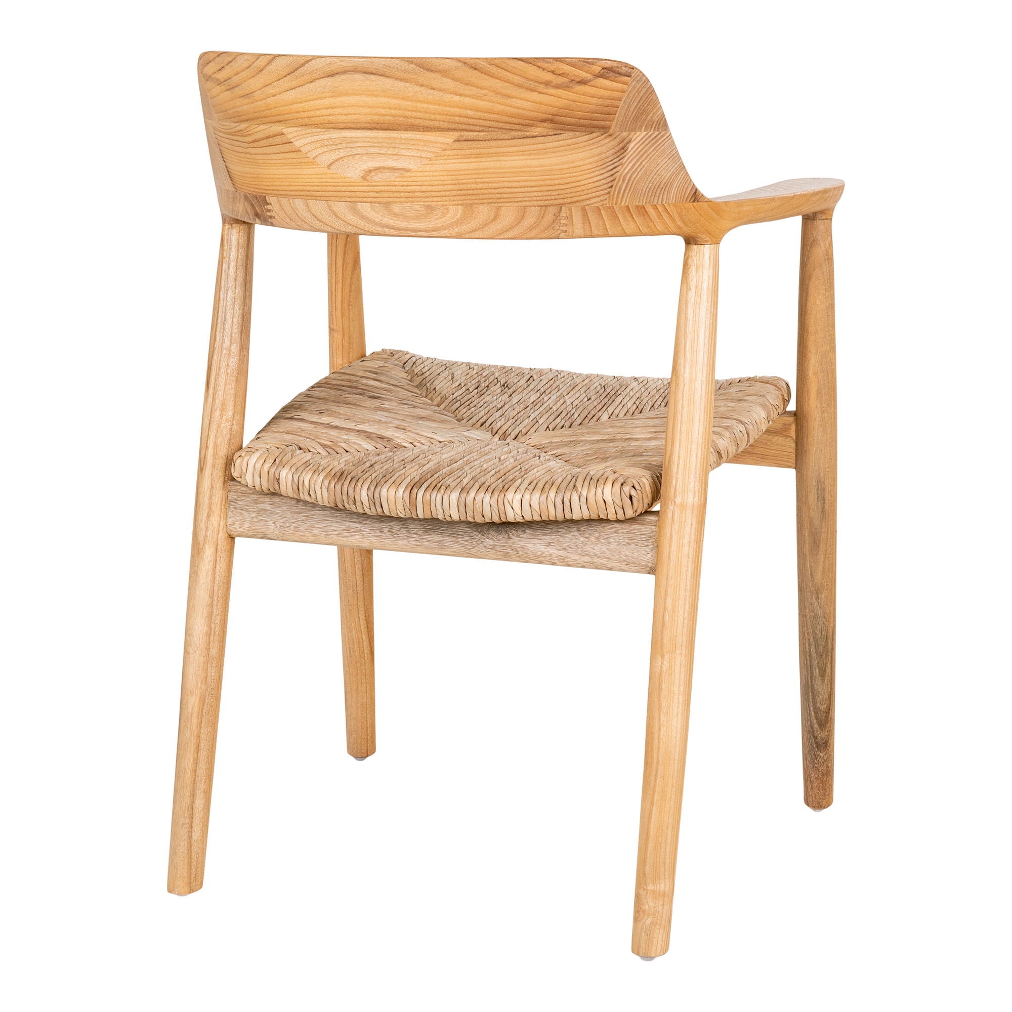 Getafe Stuhl 2er Set – Sungkai Holz & Bananenblatt, natur