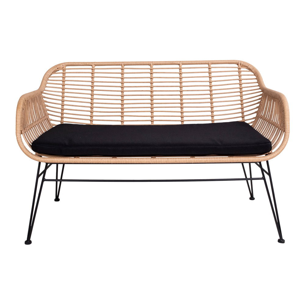 Trieste Sofa – 2-Sitzer in Polyrattan mit Kissen