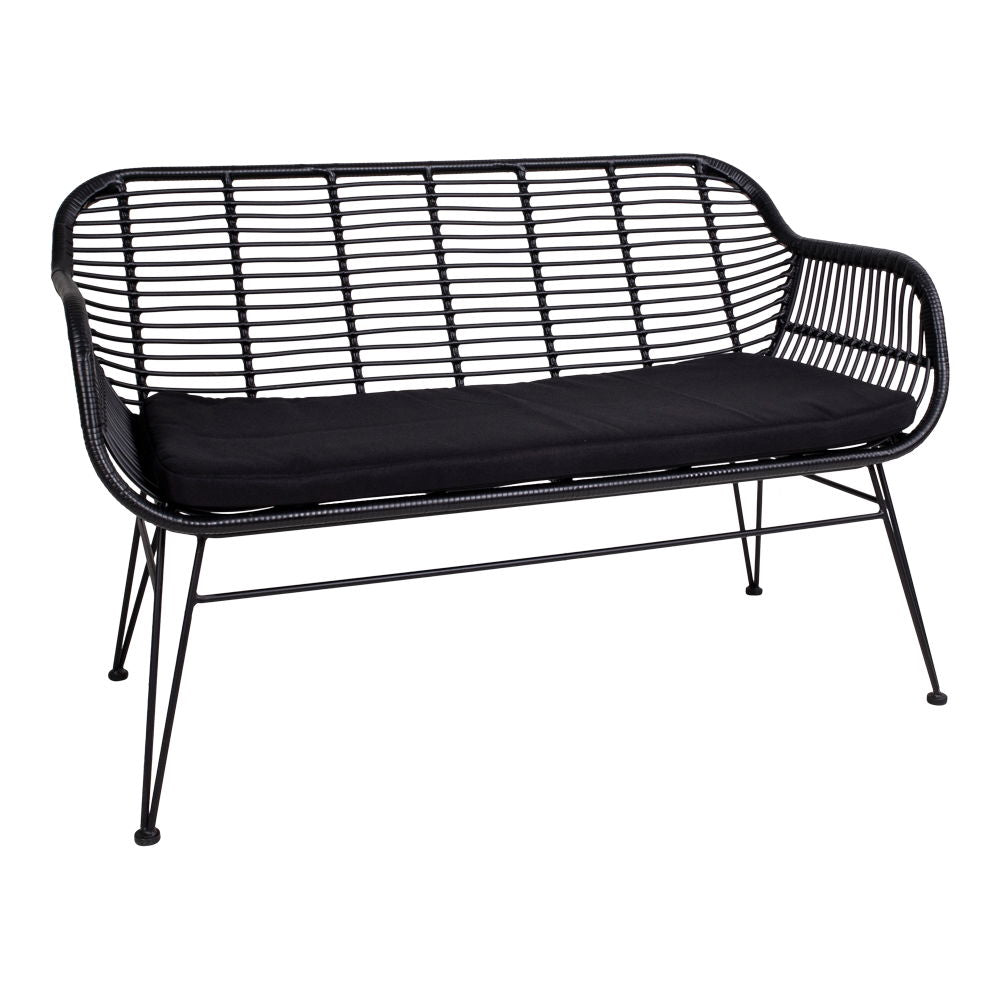 Trieste Sofa – 2-Sitzer in Polyrattan mit Kissen