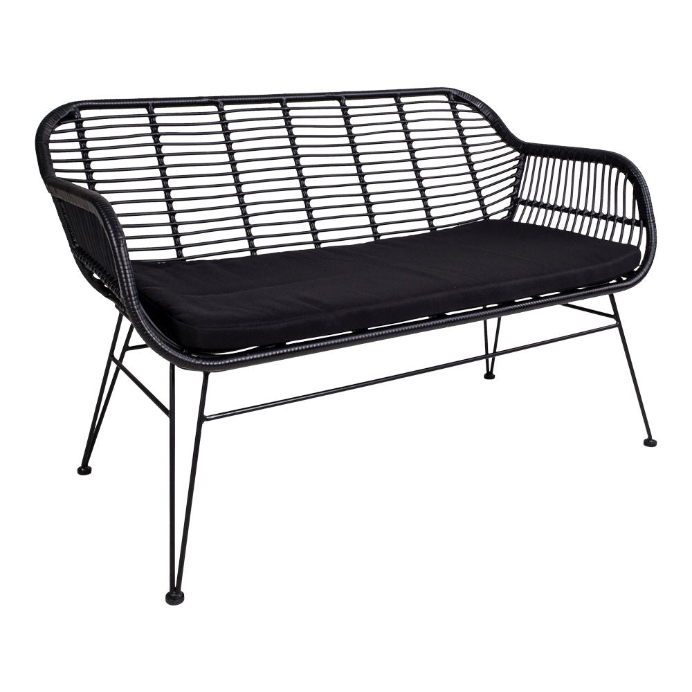 Trieste Sofa – 2-Sitzer in Polyrattan mit Kissen