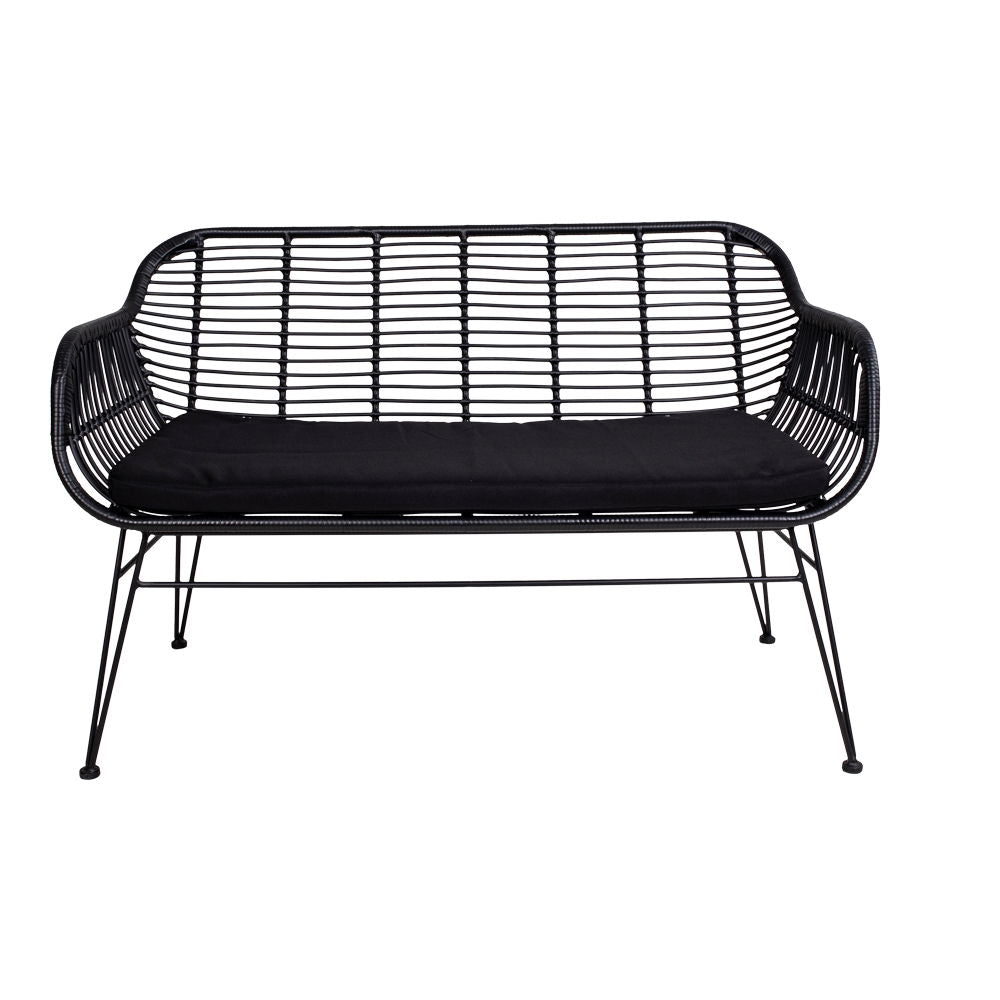 Trieste Sofa – 2-Sitzer in Polyrattan mit Kissen