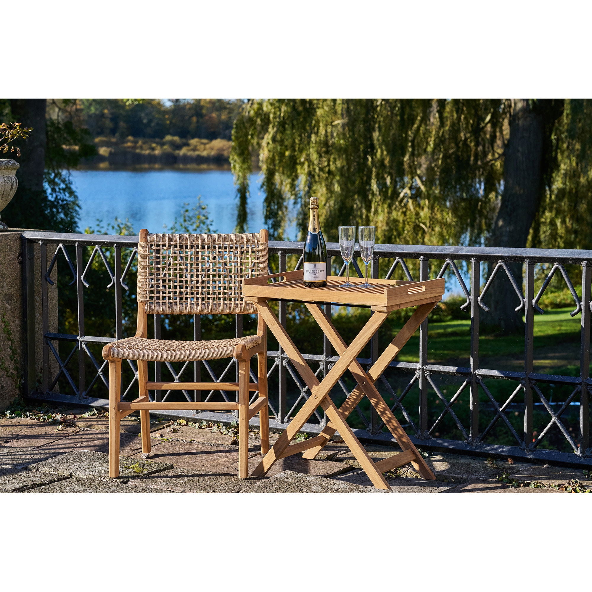 Ronda Tabletttisch – Teakholz, natur