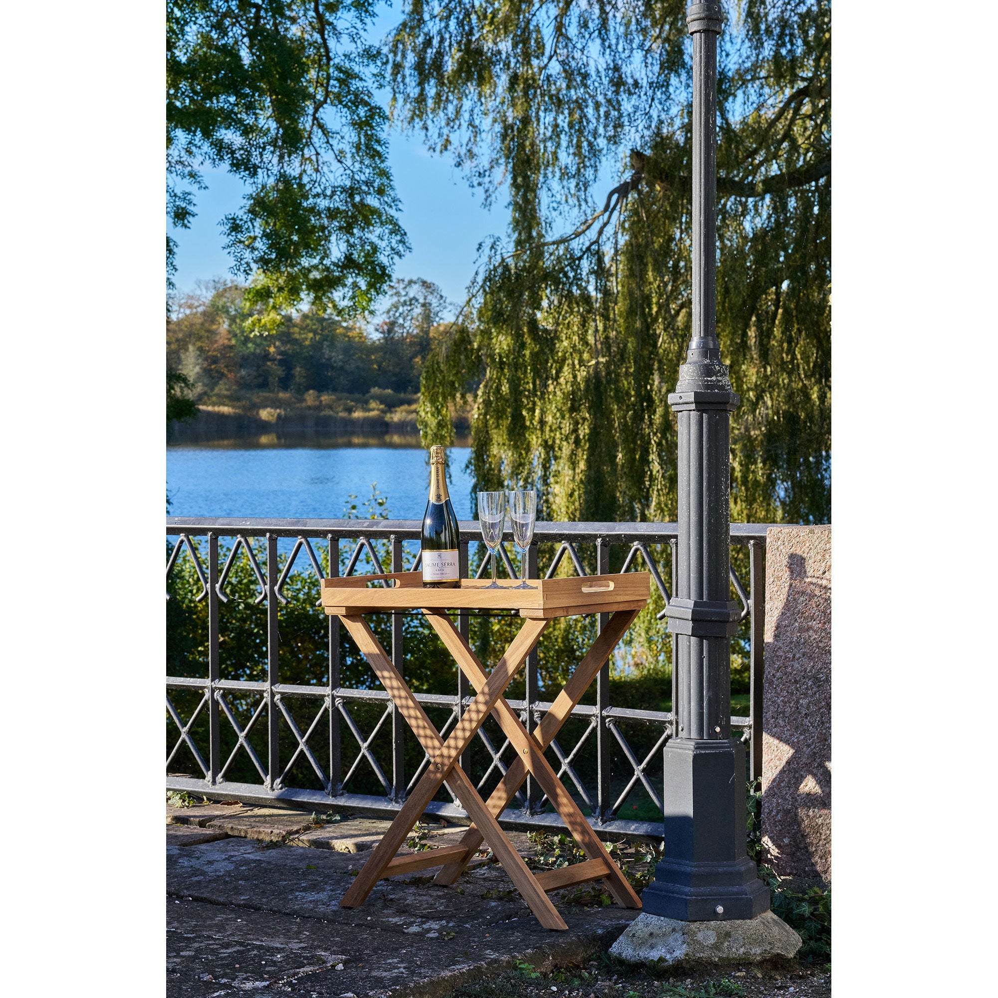 Ronda Tabletttisch – Teakholz, natur