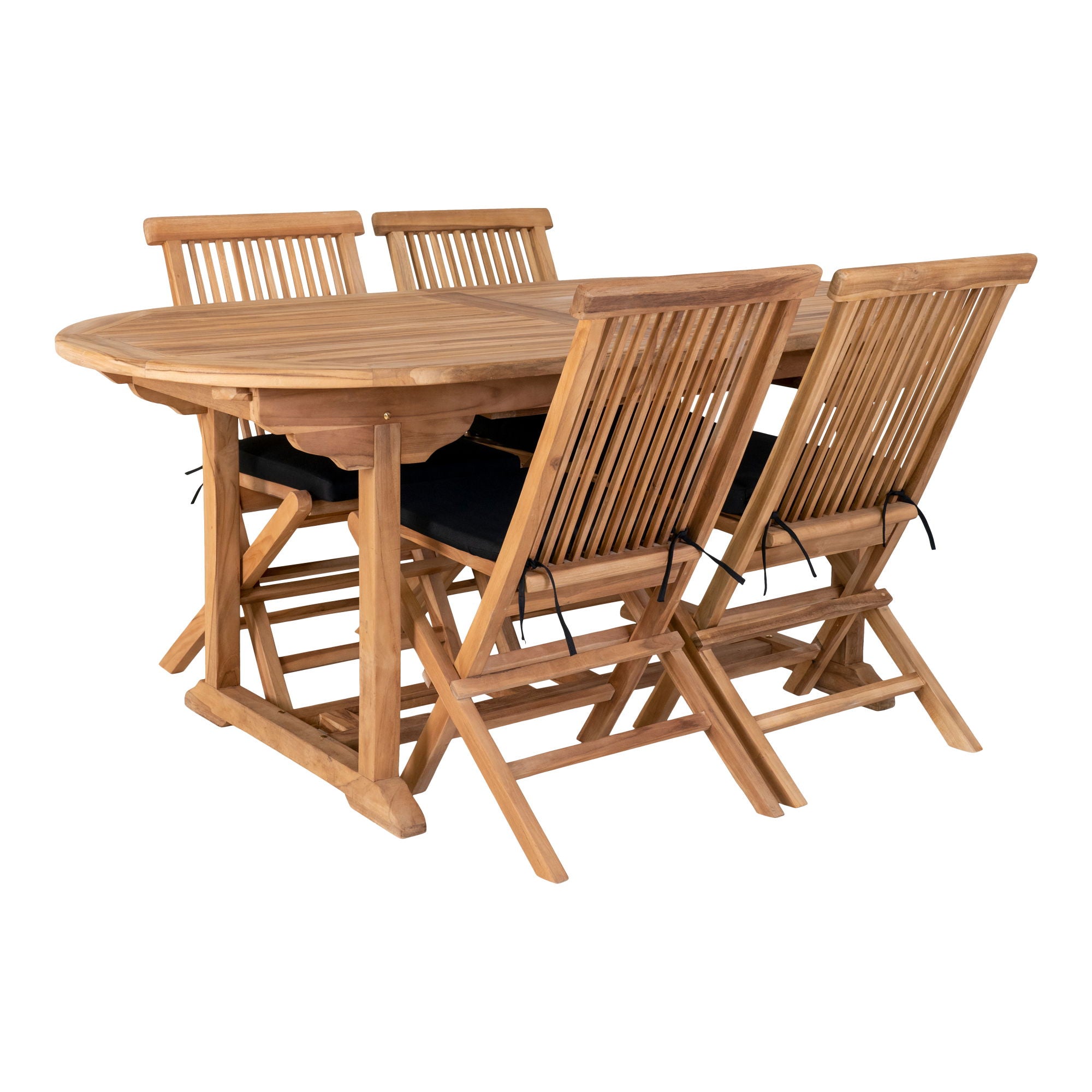 Salamanca Ausziehtisch – Teakholz, 90×180/240 cm, natur