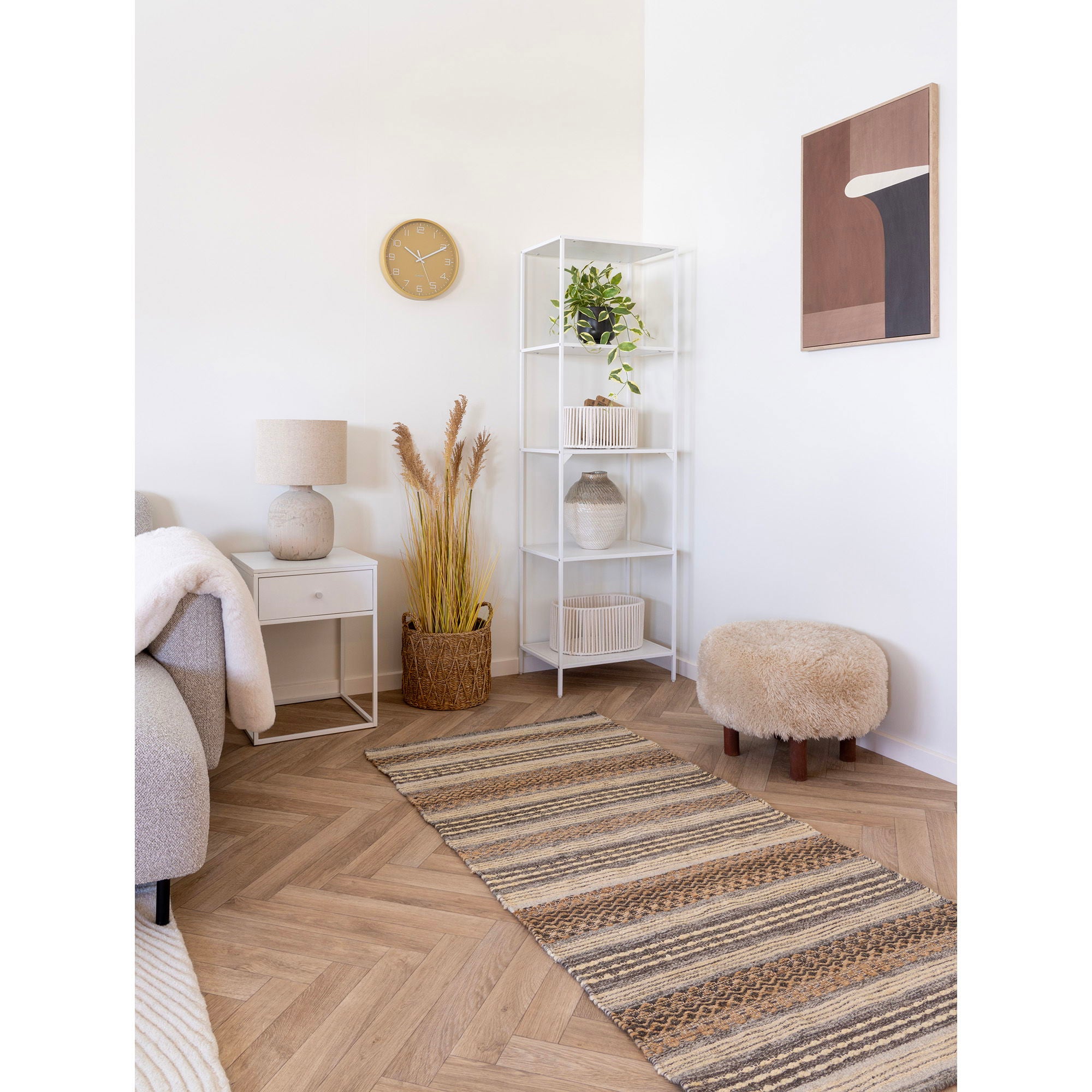 Sorghum Gras – Künstliche Pflanze, naturfarben, 110 cm